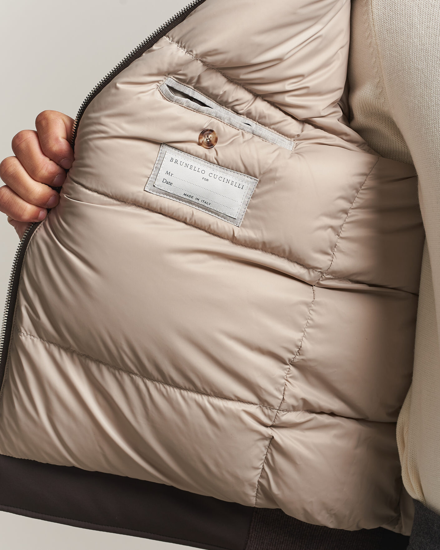 Uomini | Giacche | Brunello Cucinelli | Padded Jacket Dark Brown