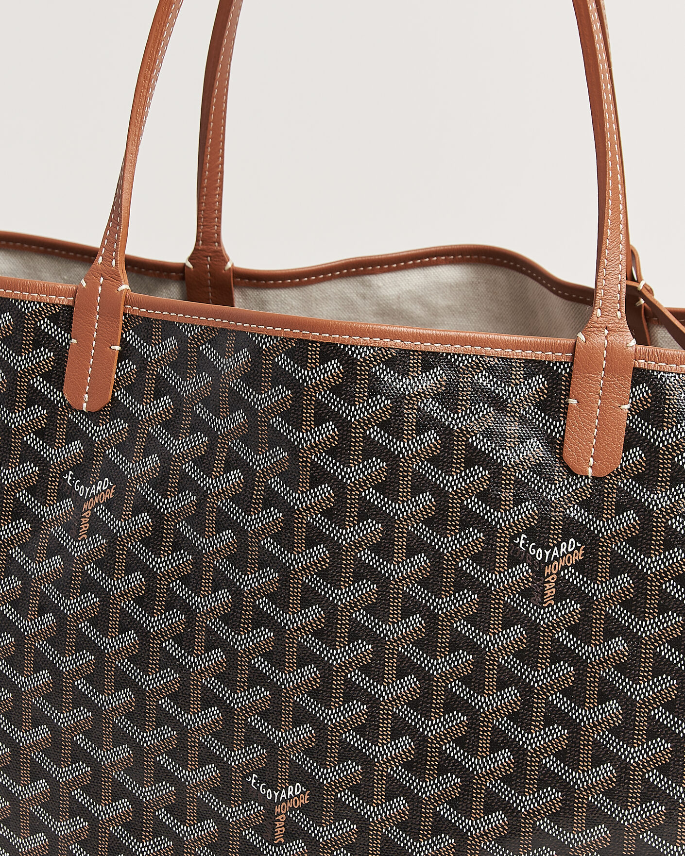 Uomini | Pre-Owned & Vintage Bags | Goyard Pre-Owned | Saint Louis GM Coated Canvas Tote Bag Black