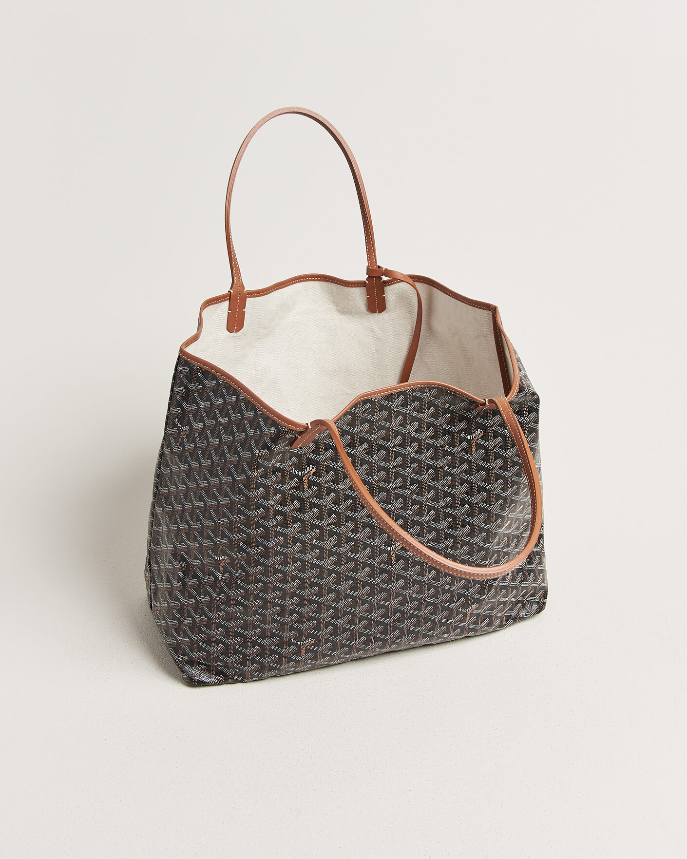 Uomini | Pre-Owned & Vintage Bags | Goyard Pre-Owned | Saint Louis GM Coated Canvas Tote Bag Black