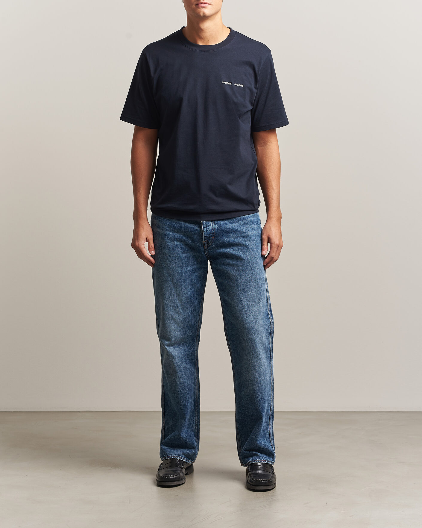 Uomini | T-shirt | Samsøe Samsøe | Thomas Cotton T-Shirt Salute Navy