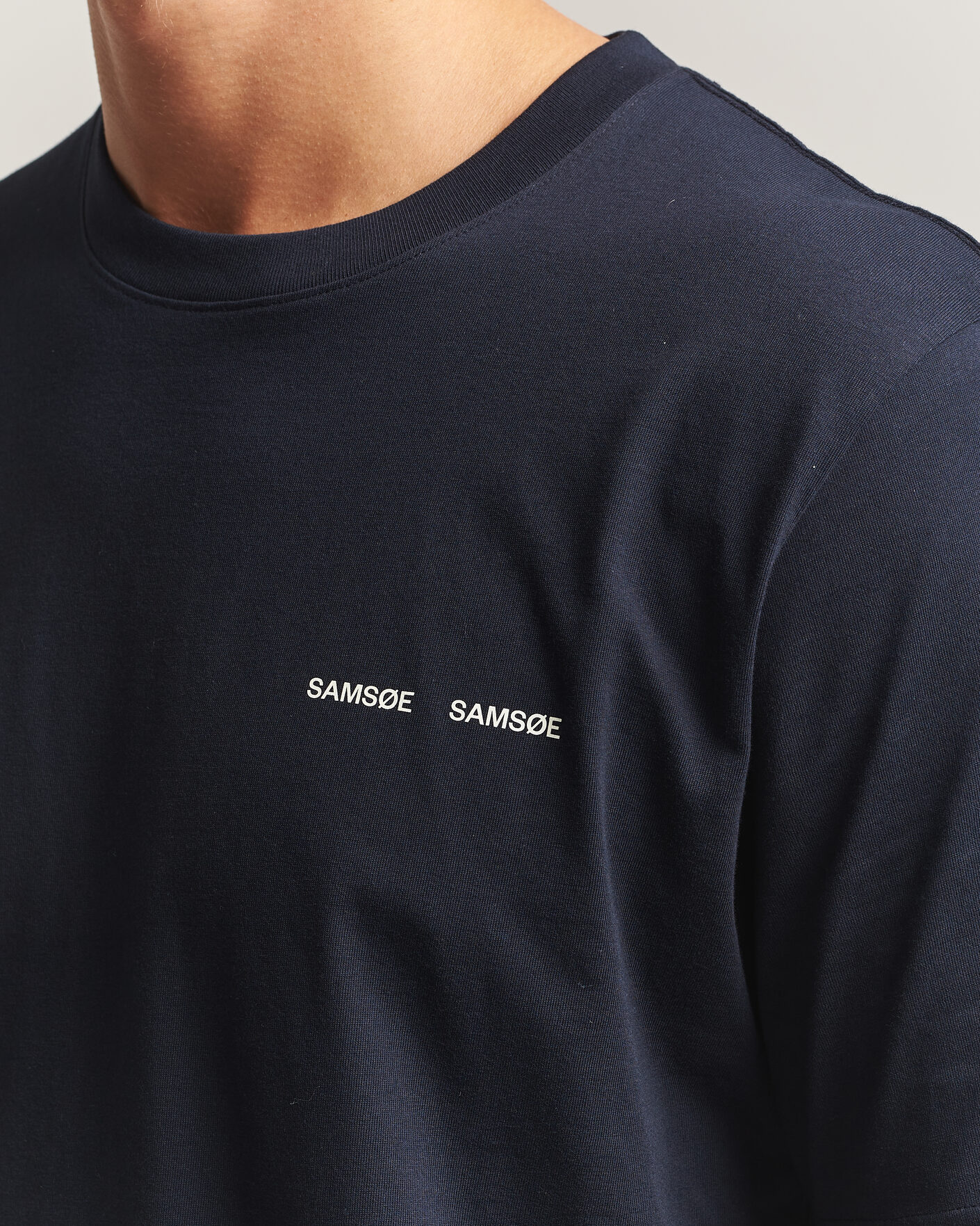Uomini | T-shirt | Samsøe Samsøe | Thomas Cotton T-Shirt Salute Navy