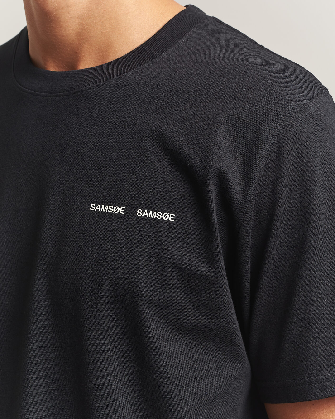 Uomini | T-shirt | Samsøe Samsøe | Thomas Cotton T-Shirt Black