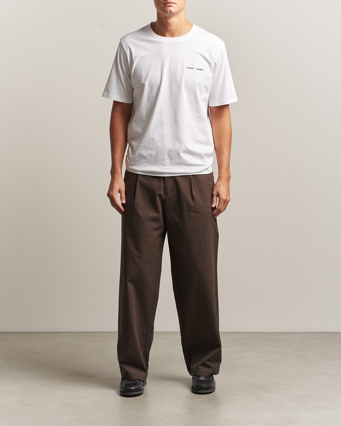 Uomini | T-shirt | Samsøe Samsøe | Thomas Cotton T-Shirt White