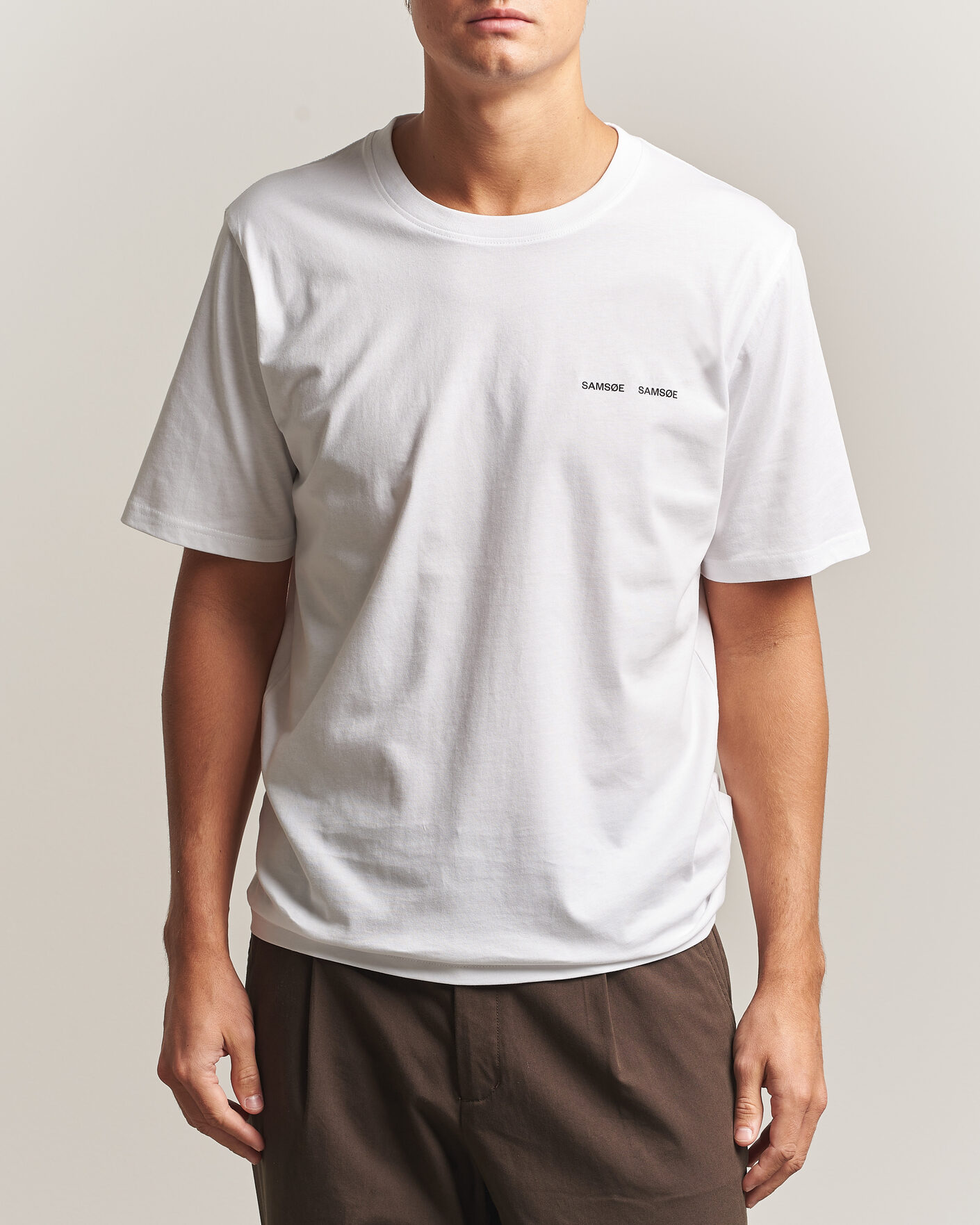 Uomini | T-shirt | Samsøe Samsøe | Thomas Cotton T-Shirt White