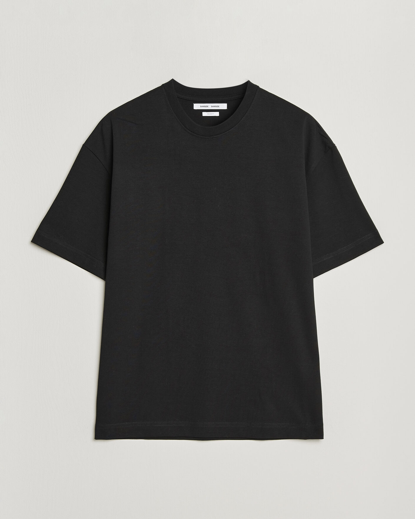 Uomini | T-shirt | Samsøe Samsøe | Jason Heavy Cotton T-Shirt Black