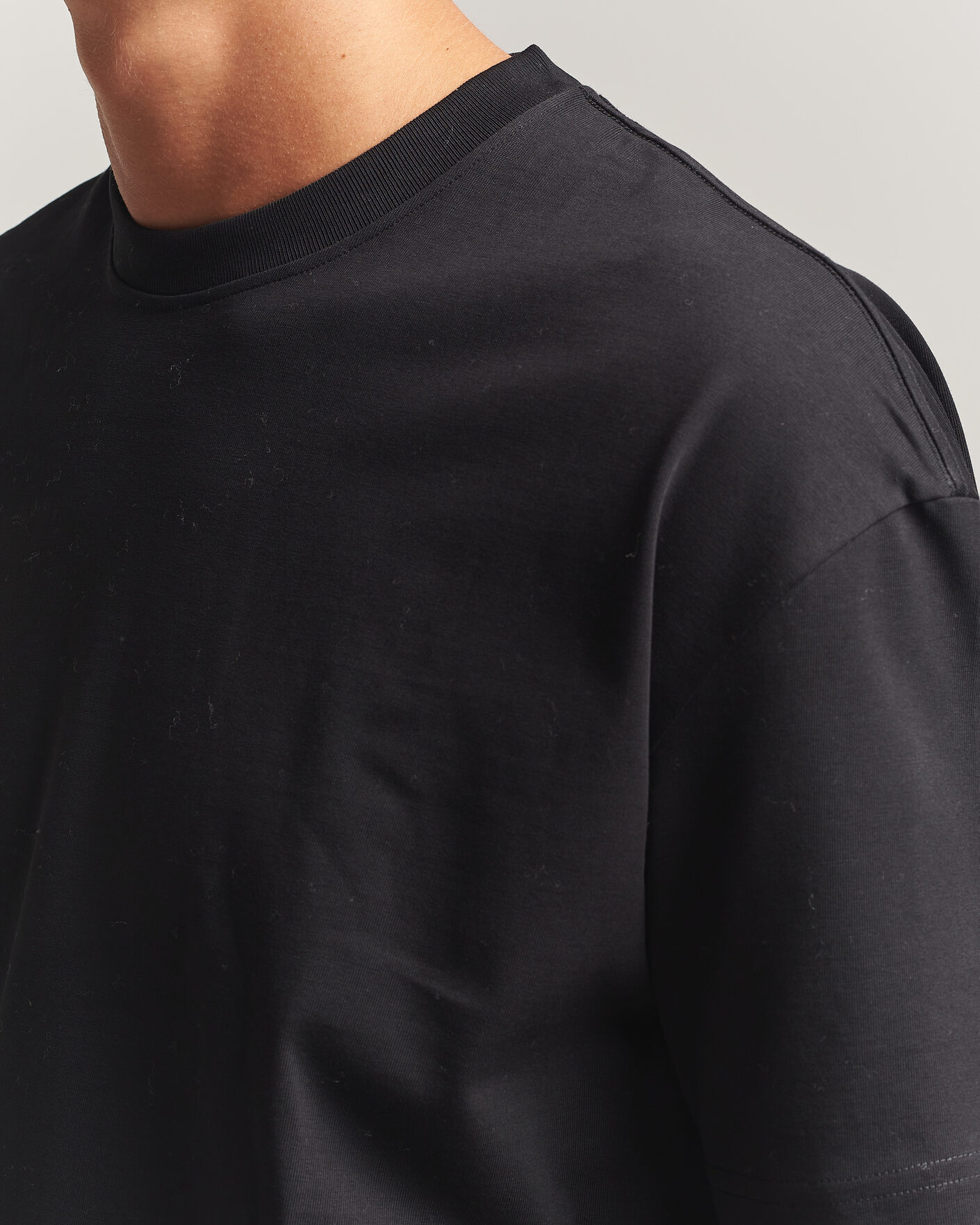 Uomini | T-shirt | Samsøe Samsøe | Jason Heavy Cotton T-Shirt Black