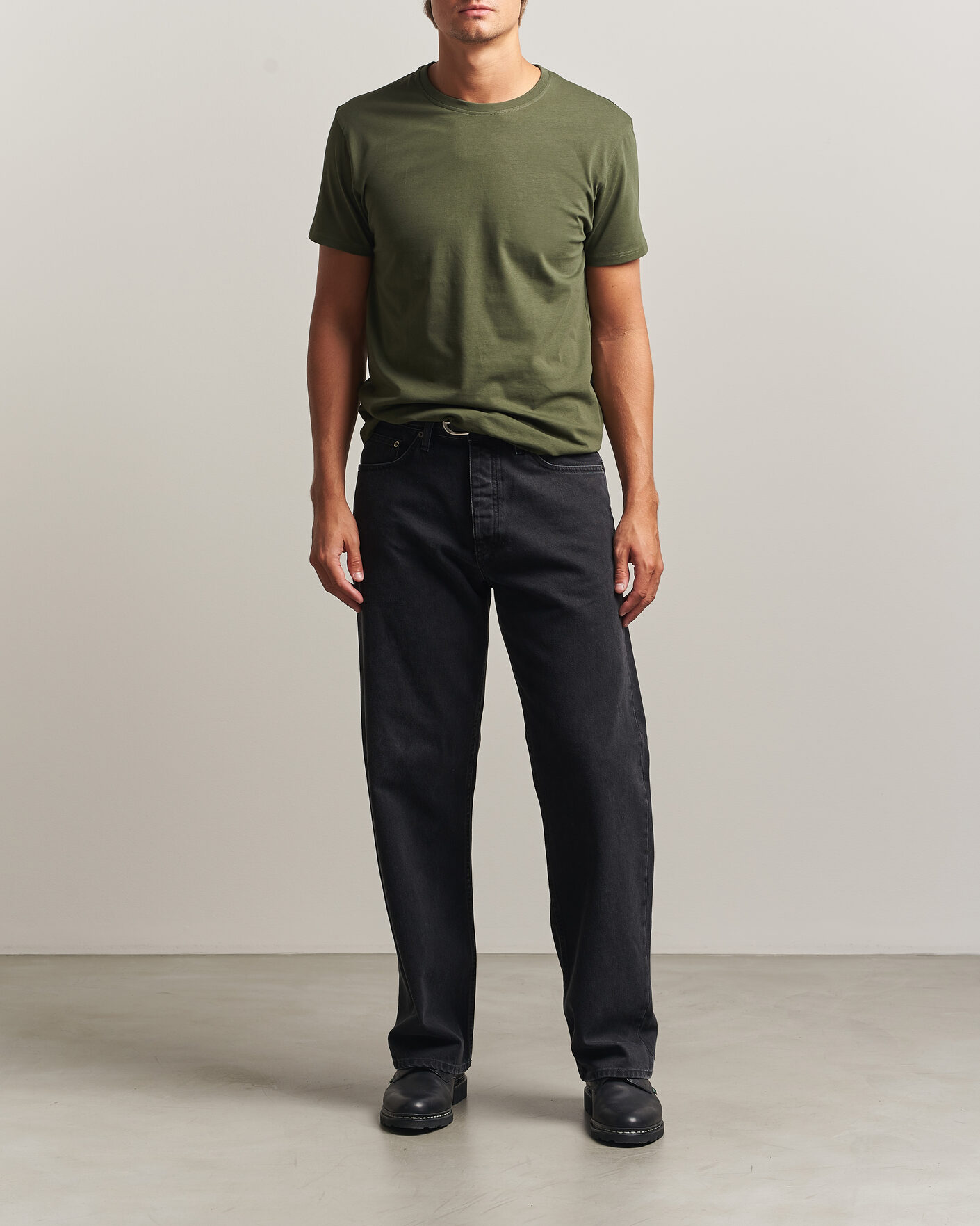 Uomini | T-shirt | Samsøe Samsøe | Kronos Cotton T-Shirt Forest Night