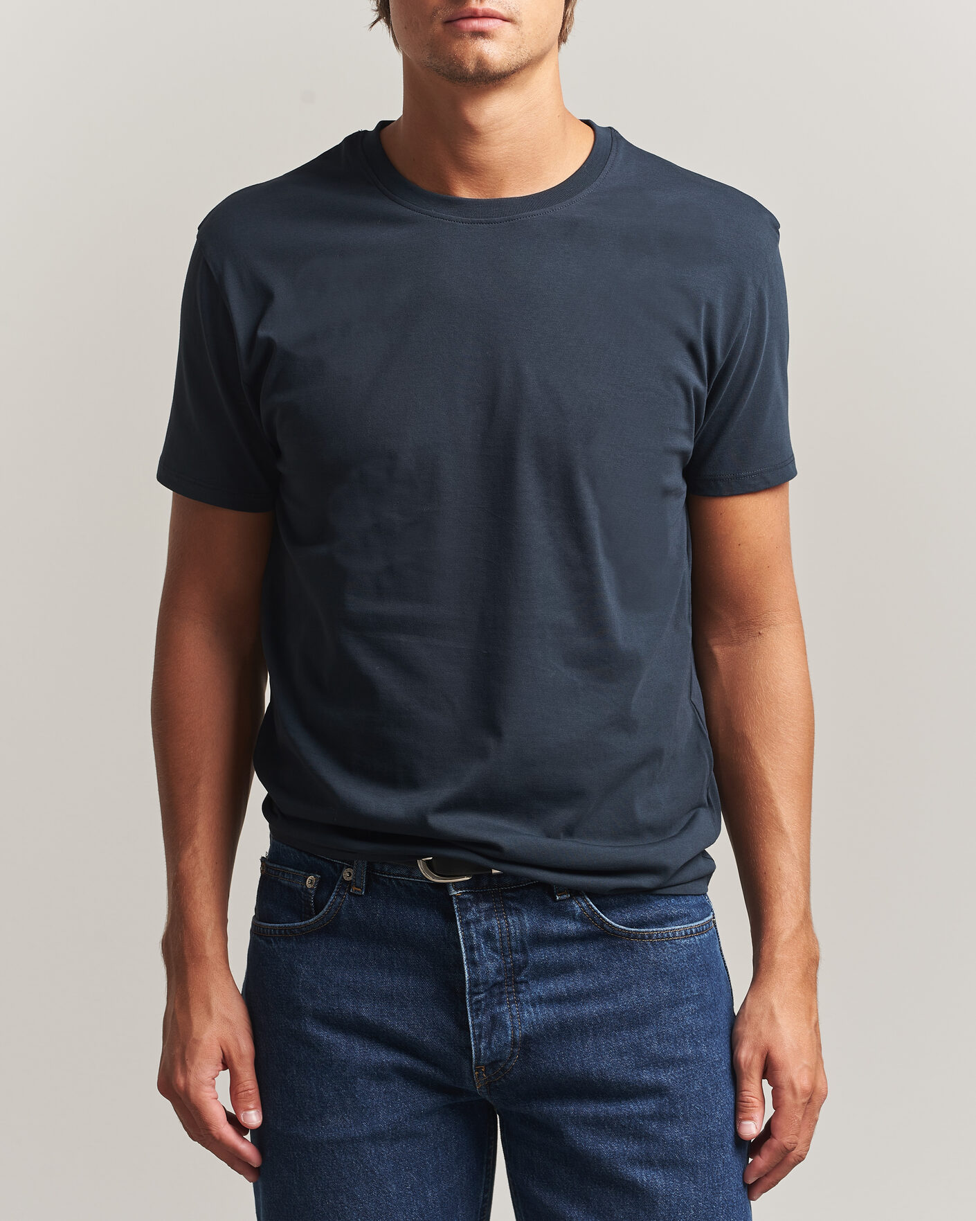 Uomini | T-shirt | Samsøe Samsøe | Kronos Cotton T-Shirt Salute Navy