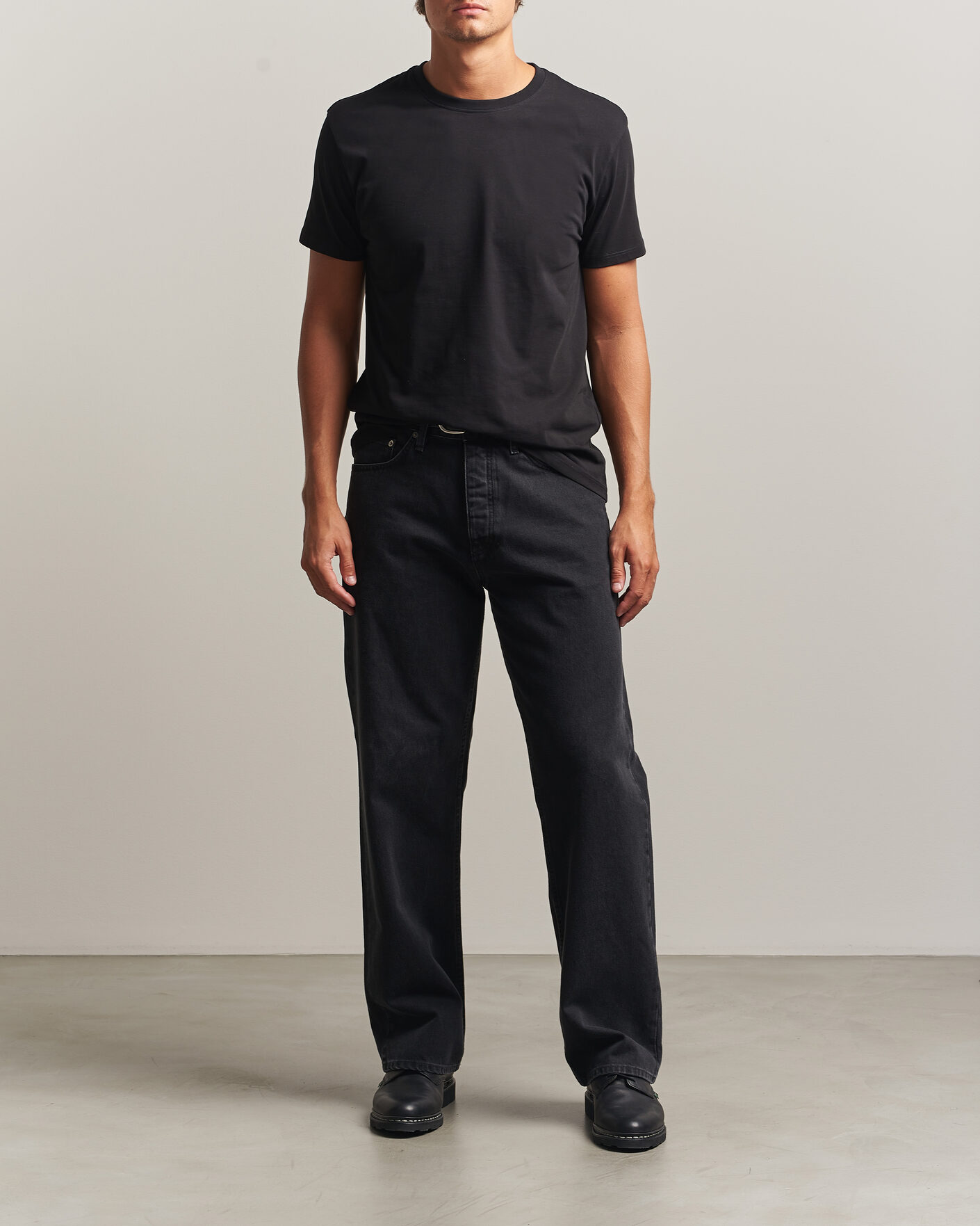 Uomini | T-shirt | Samsøe Samsøe | Kronos Cotton T-Shirt Black