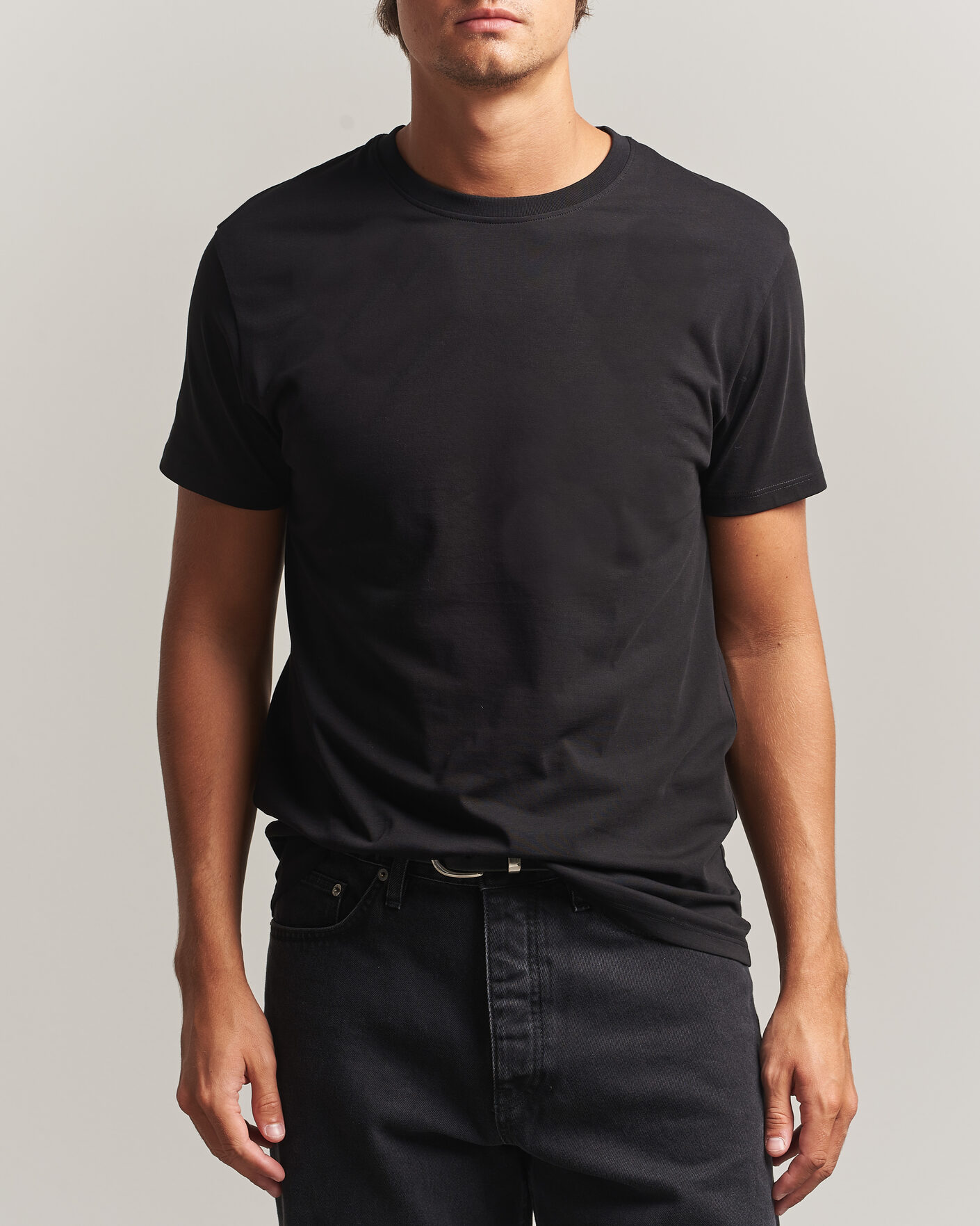 Uomini | T-shirt | Samsøe Samsøe | Kronos Cotton T-Shirt Black