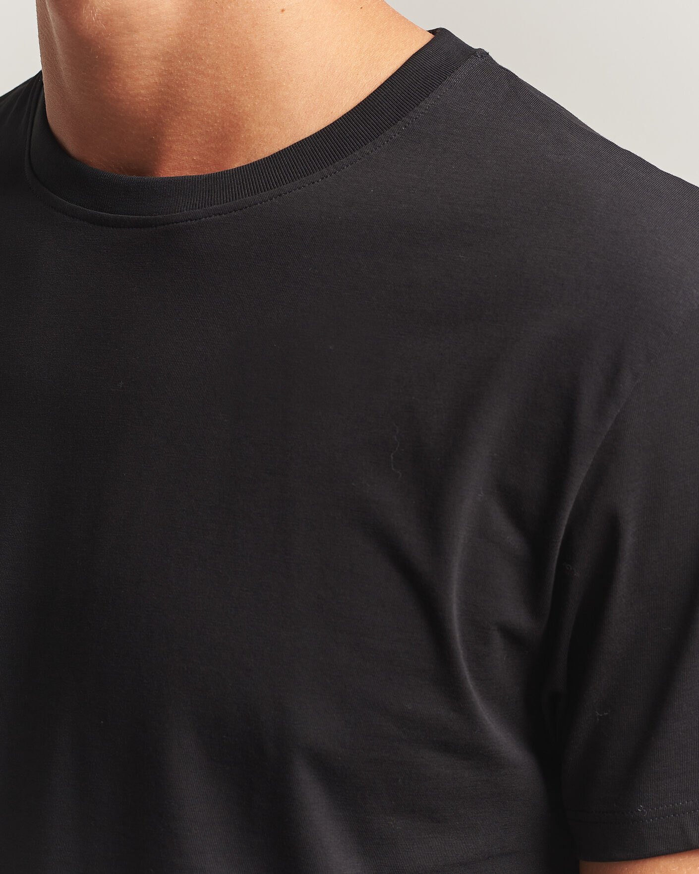 Uomini | T-shirt | Samsøe Samsøe | Kronos Cotton T-Shirt Black