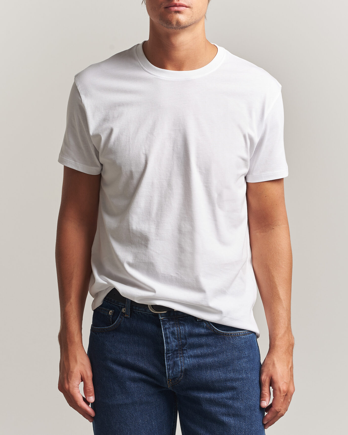 Uomini | T-shirt | Samsøe Samsøe | Kronos Cotton T-Shirt White
