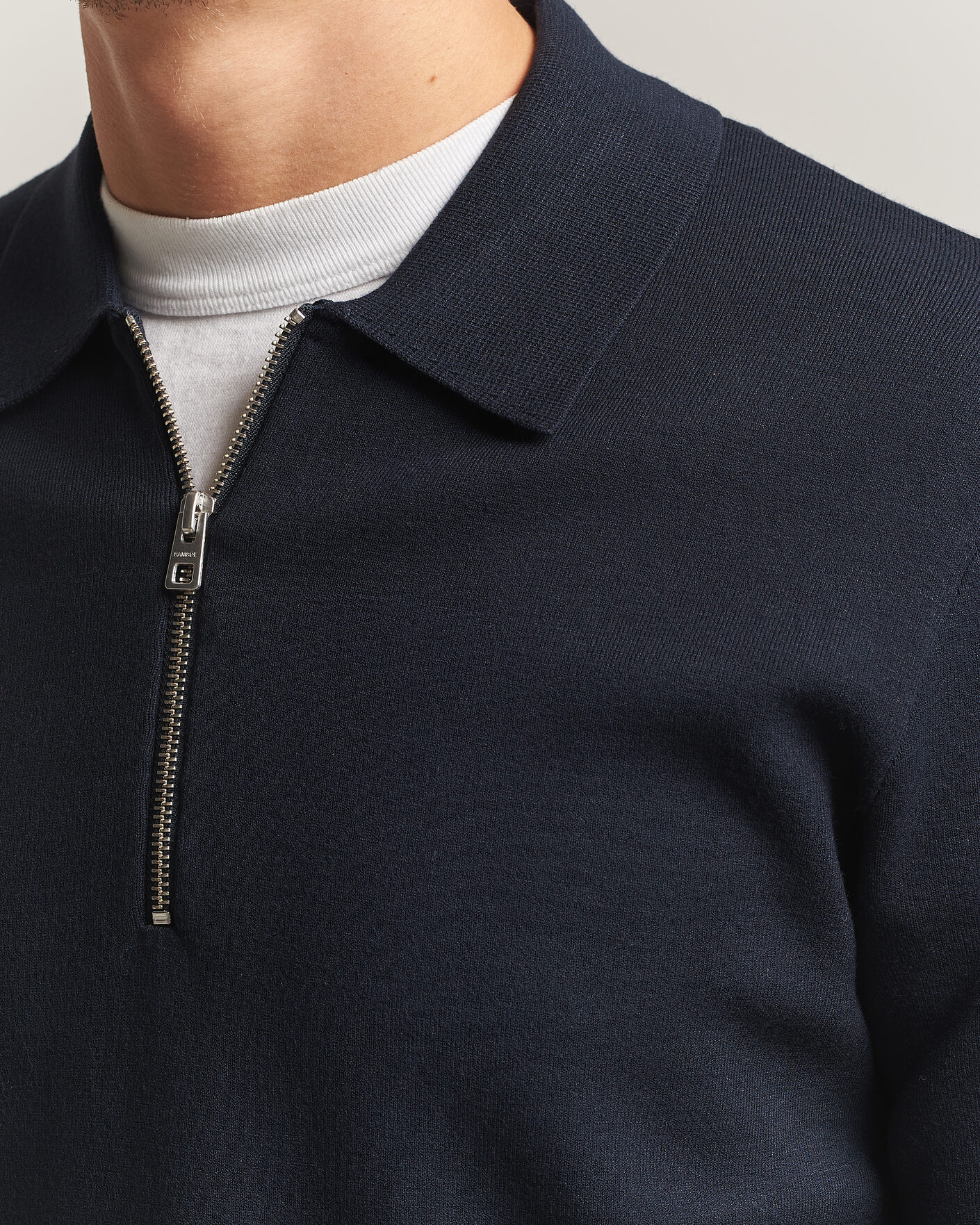 Uomini | Maglieria | Samsøe Samsøe | Matt Half Zip Polo Sky Captain
