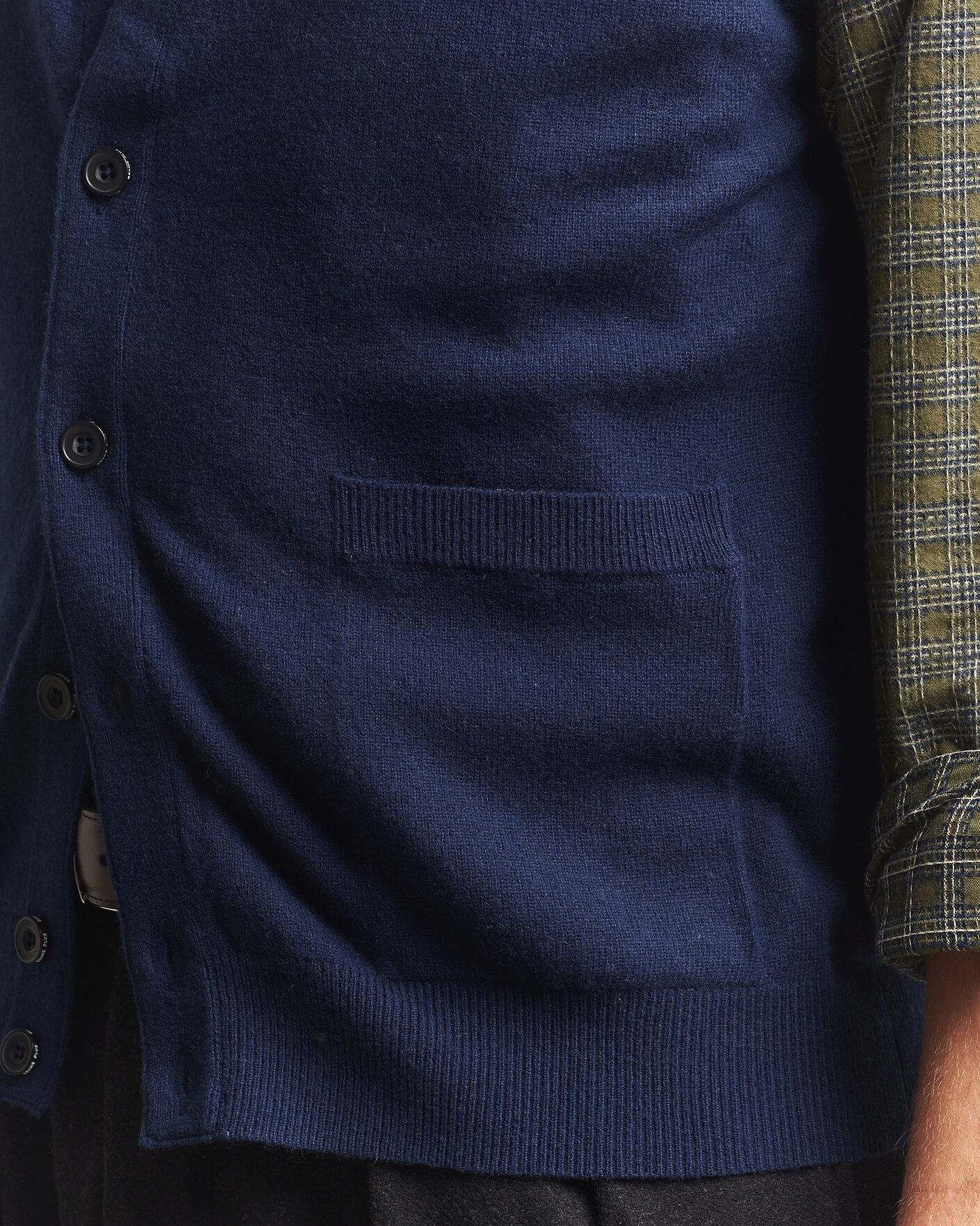 Uomini | Maglieria | BEAMS PLUS | Button Knit Vest Navy