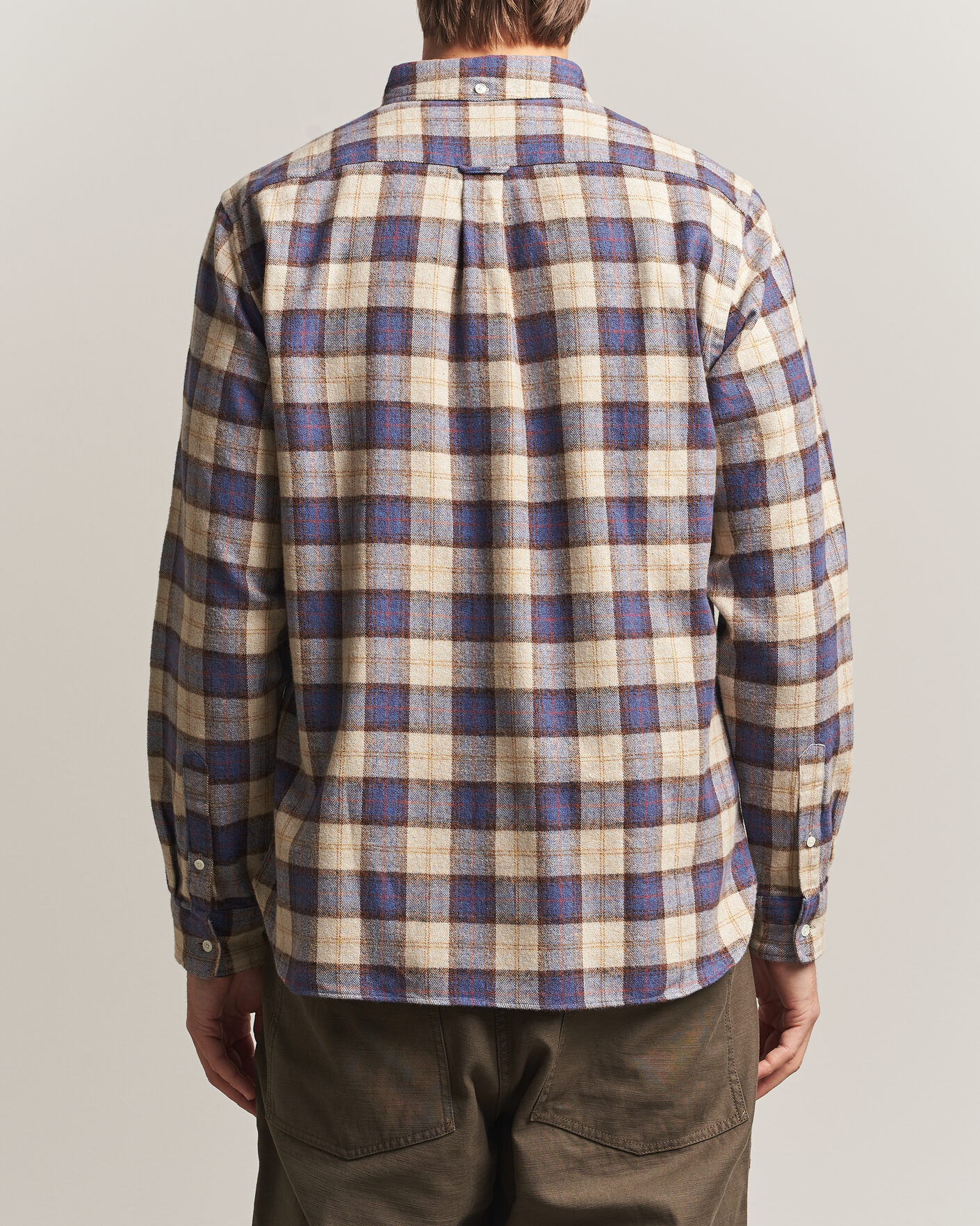 Uomini | Camicie | BEAMS PLUS | Plaid Button Down Shirt White/Blue