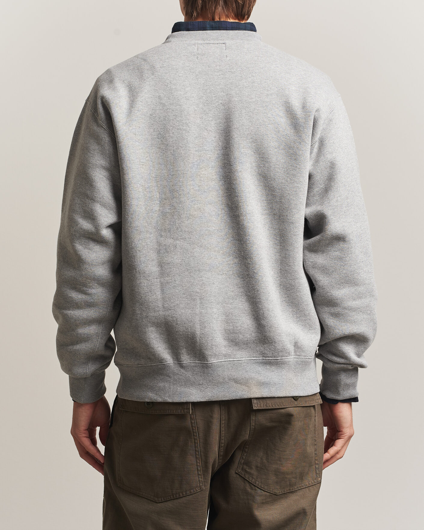 Uomini | Maglieria | BEAMS PLUS | Soft Sweat Crew Neck Grey