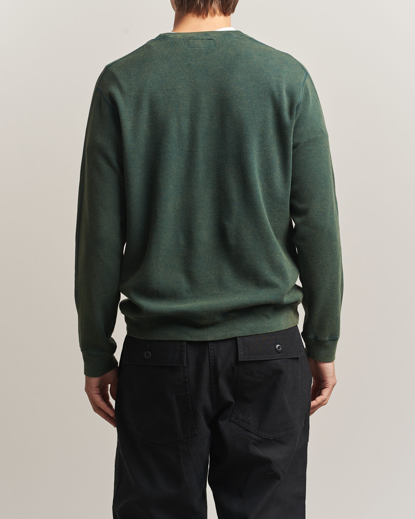 Uomini | T-shirt | BEAMS PLUS | Fade Thermal Crew Green