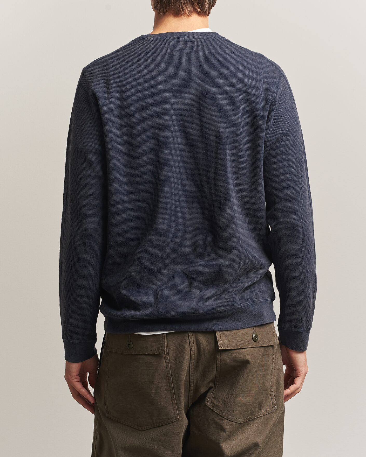Uomini | T-shirt | BEAMS PLUS | Fade Thermal Crew Navy