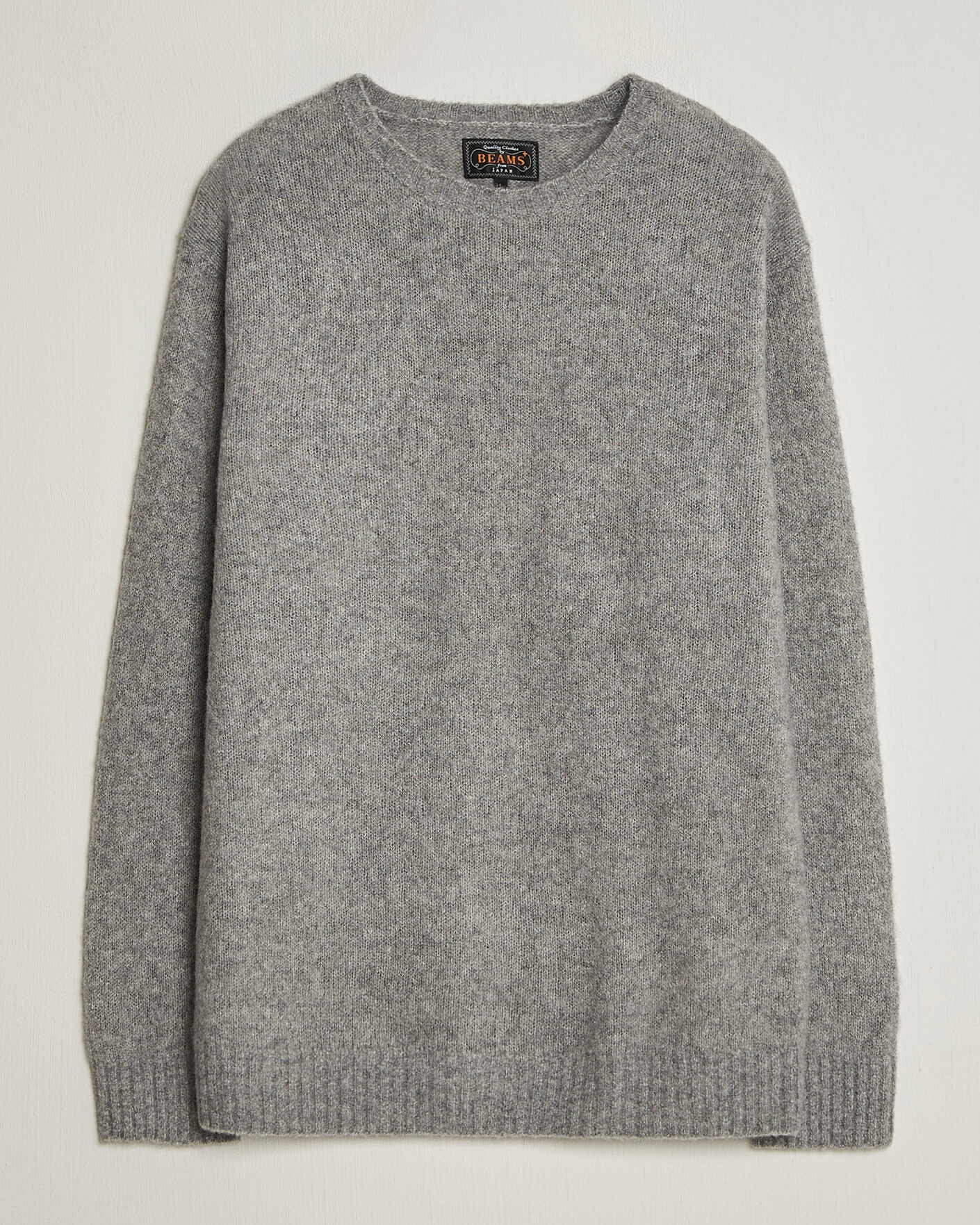 Uomini | Maglieria | BEAMS PLUS | Cashmere/Silk Crew Neck Grey Melange