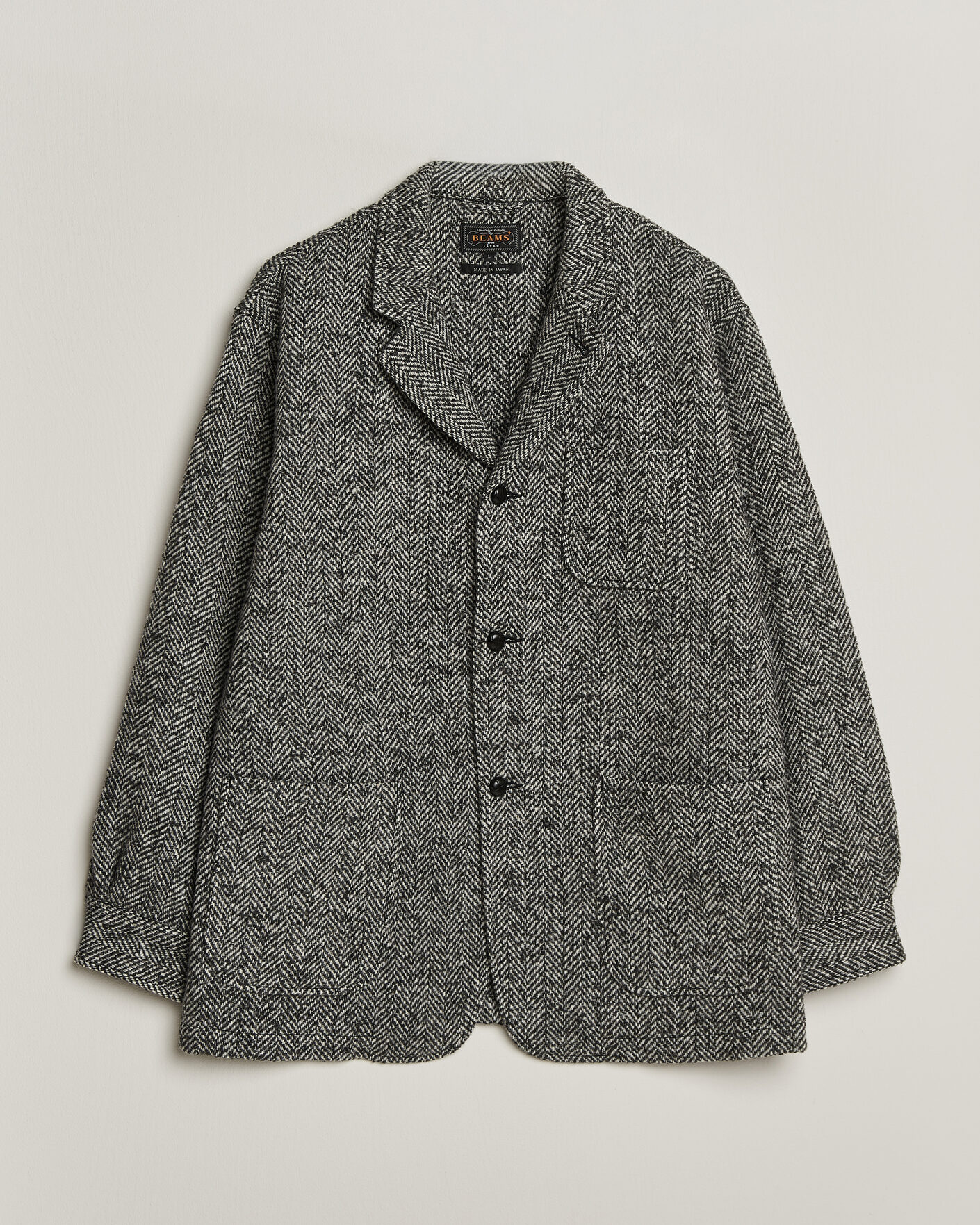 Uomini | Giacche | BEAMS PLUS | Wool Herringbone Jacket Grey