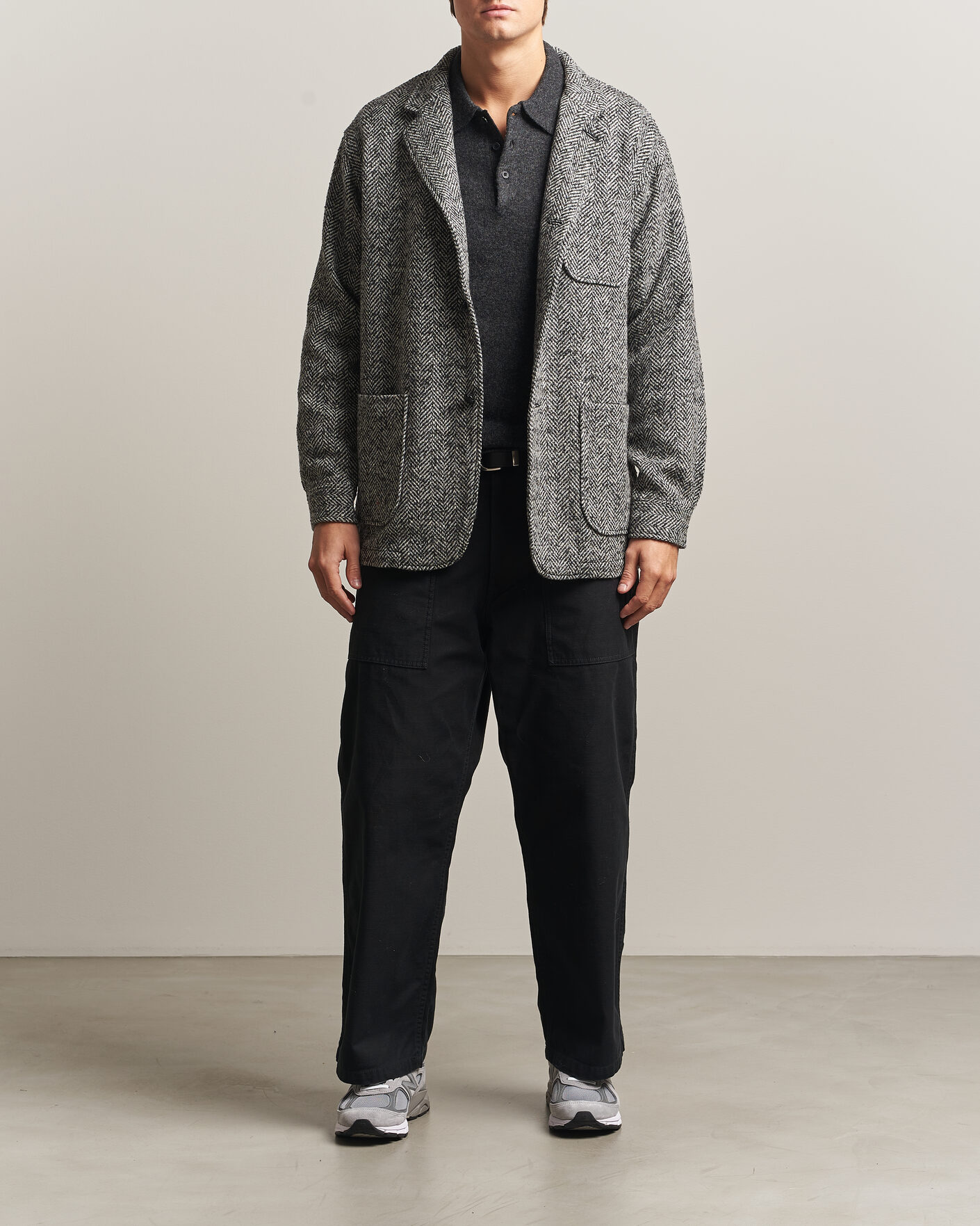 Uomini | Giacche | BEAMS PLUS | Wool Herringbone Jacket Grey