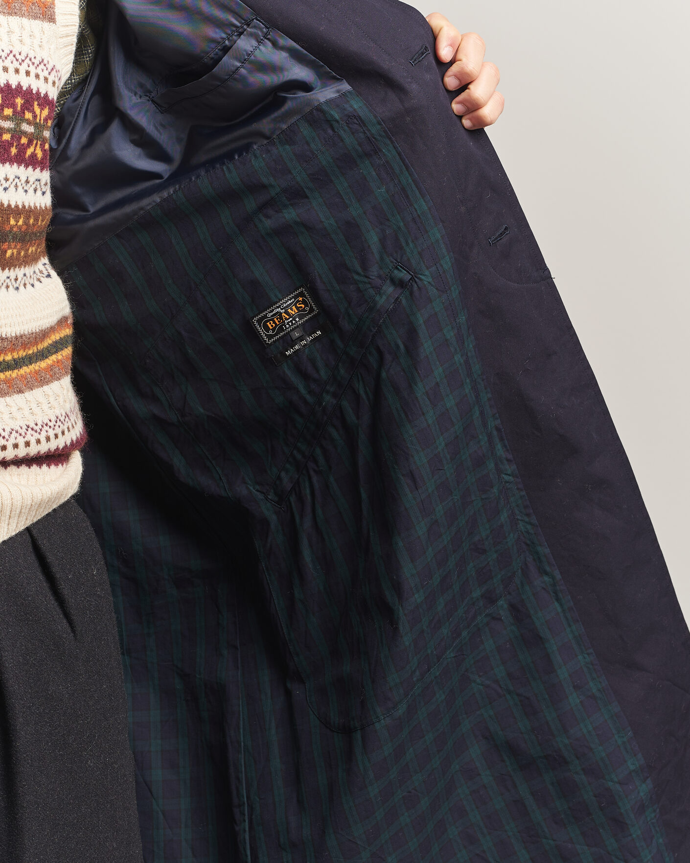 Uomini | Giacche | BEAMS PLUS | Oxford Over Coat Navy