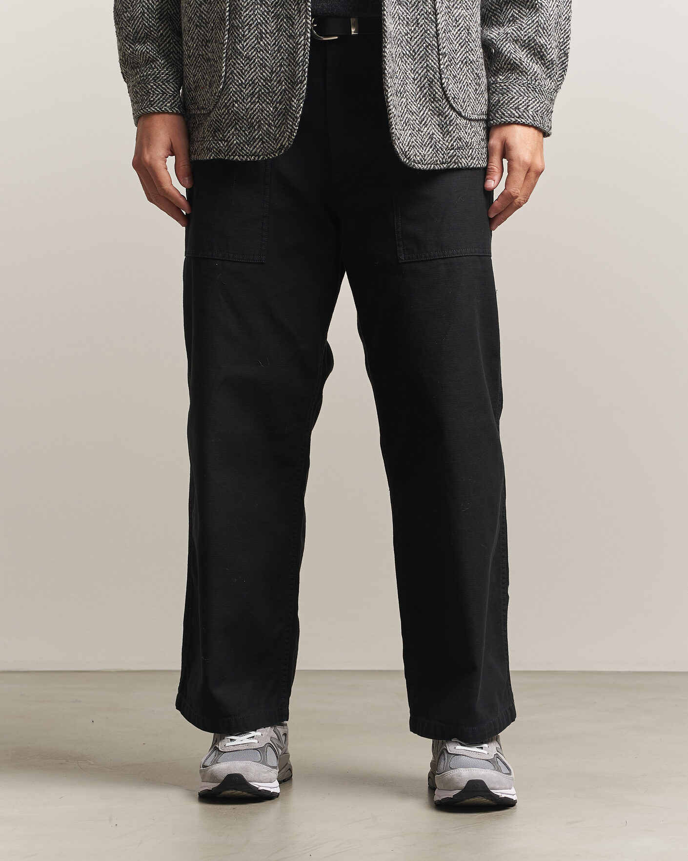 Uomini | Pantaloni | BEAMS PLUS | MIL Utility Sateen Trousers Black