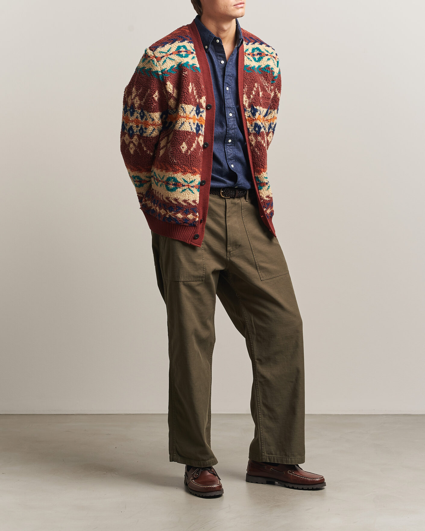 Uomini | Pantaloni | BEAMS PLUS | MIL Utility Sateen Trousers Olive Brown