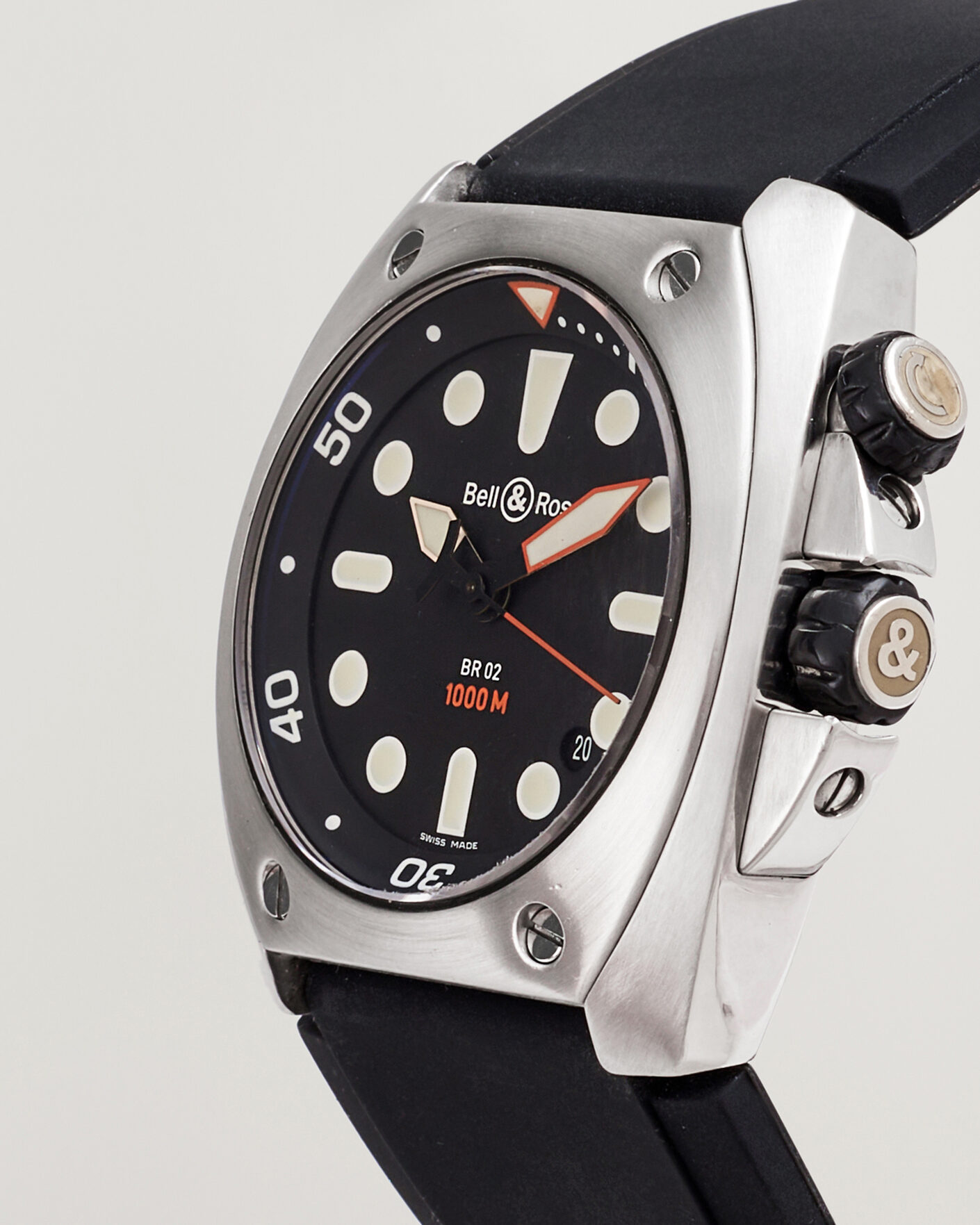 Uomini | Pre-Owned & Vintage Watches | Bell & Ross Pre-Owned | BR02-20 Steel