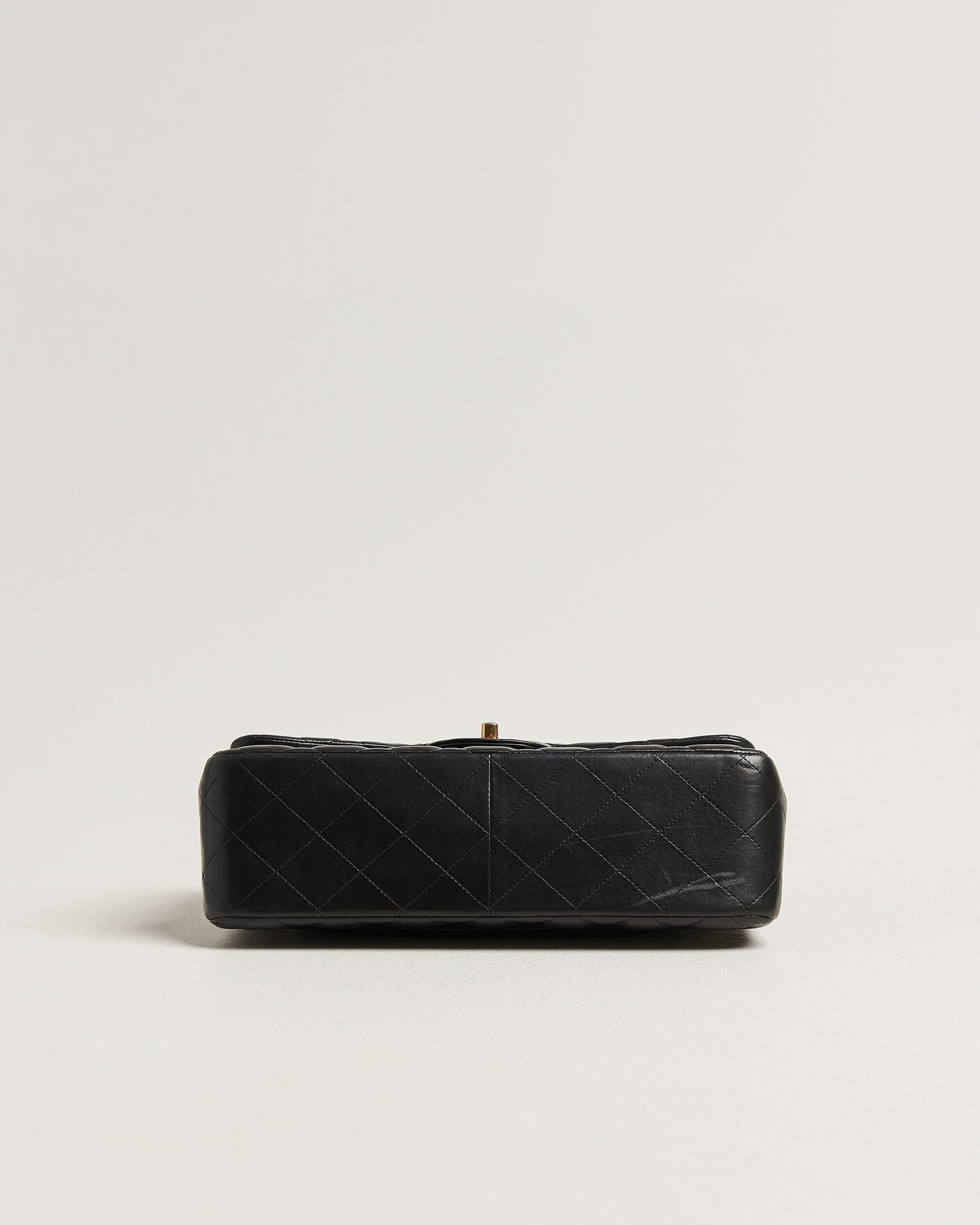 Uomini | Pre-Owned & Vintage Bags | Chanel Pre-Owned | Classic Jumbo Double Flap Bag Lambskin Black