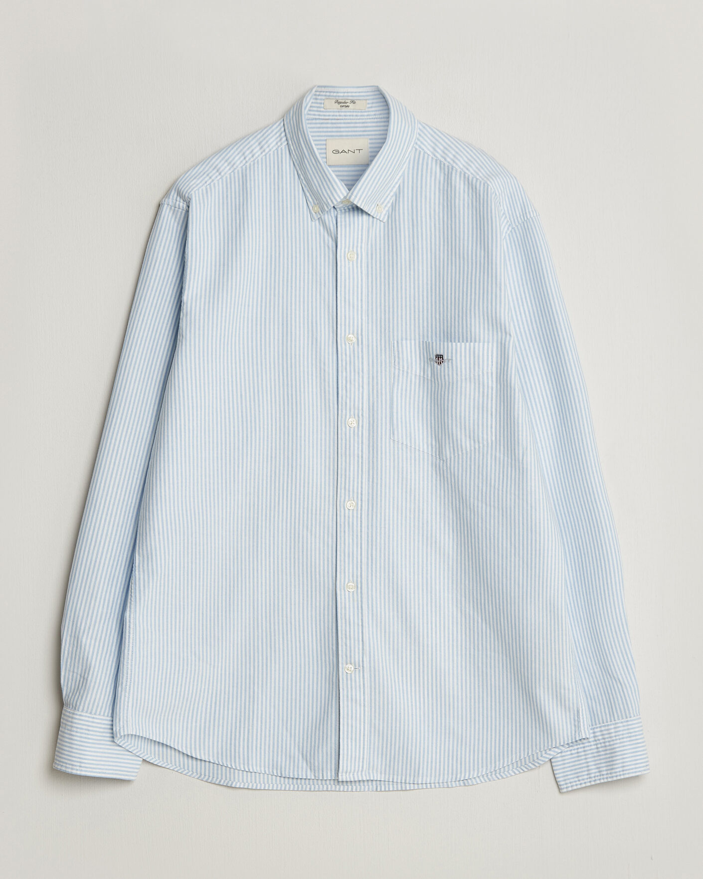 Uomini | Camicie | Gant | Regular Fit Striped Oxford Shirt College Blue