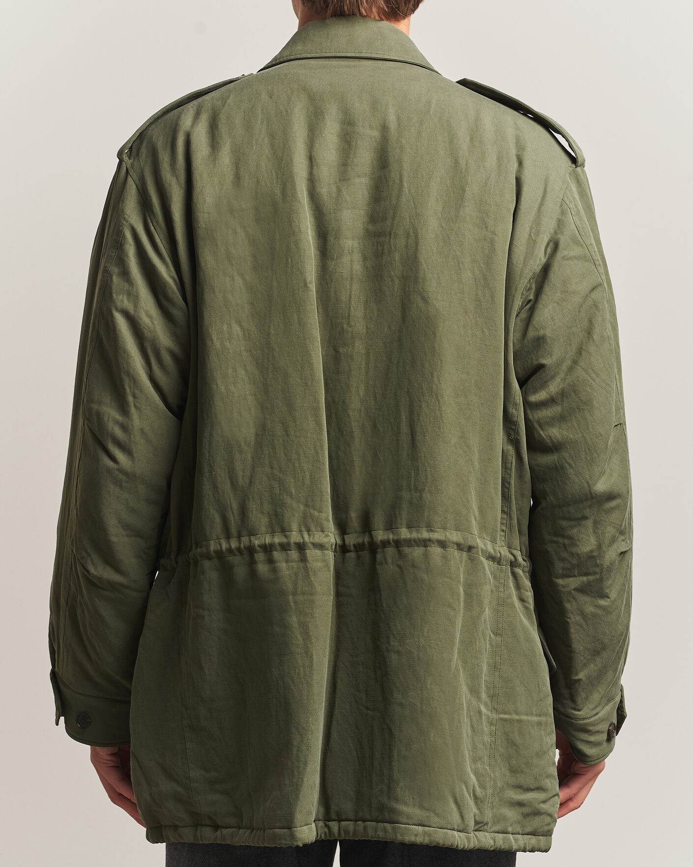 Uomini | Giacche | Auralee | Brushed Padded Military Jacket Olive