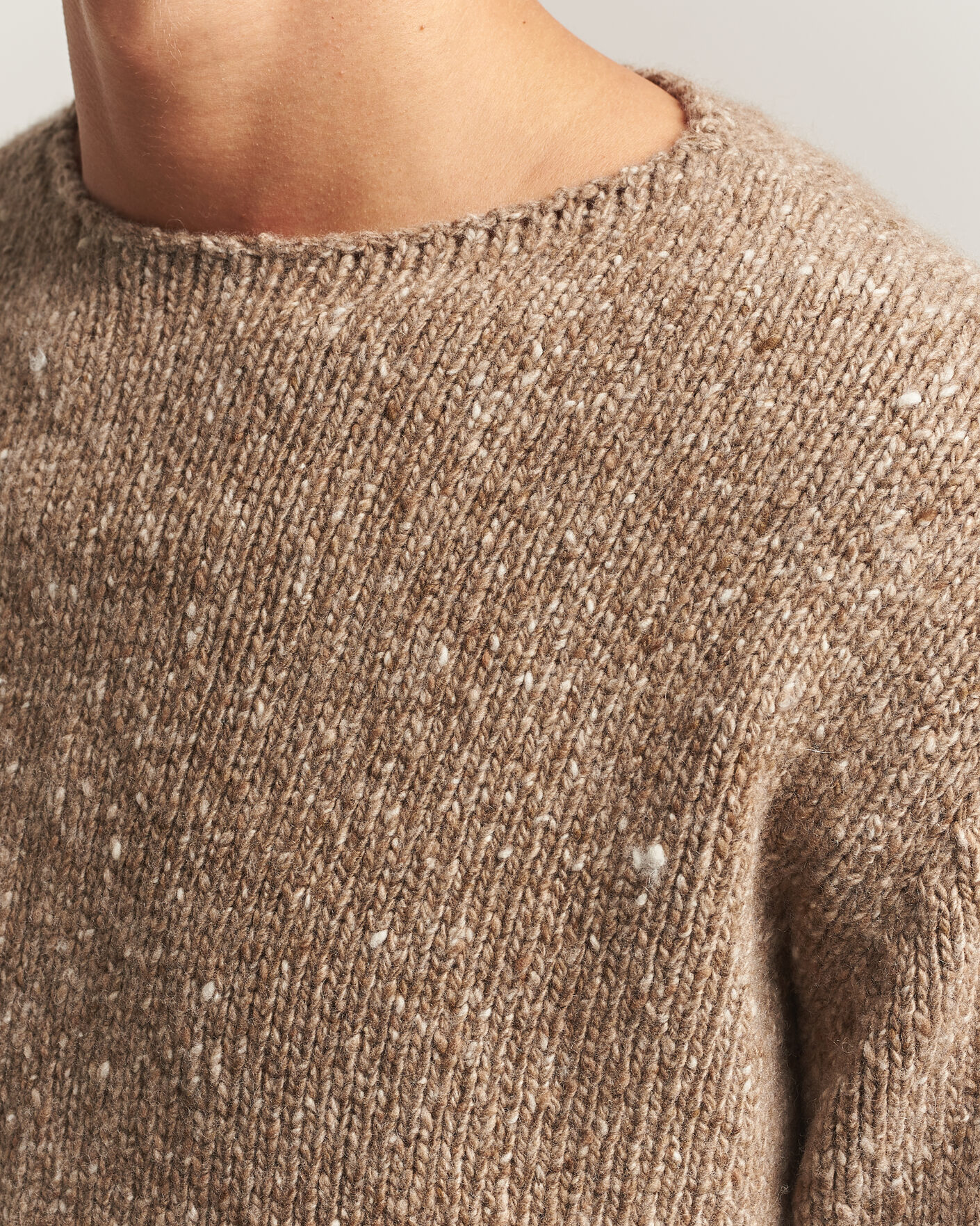Uomini | Maglieria | Auralee | Homespun Tweed Knit Pullover Top Brown