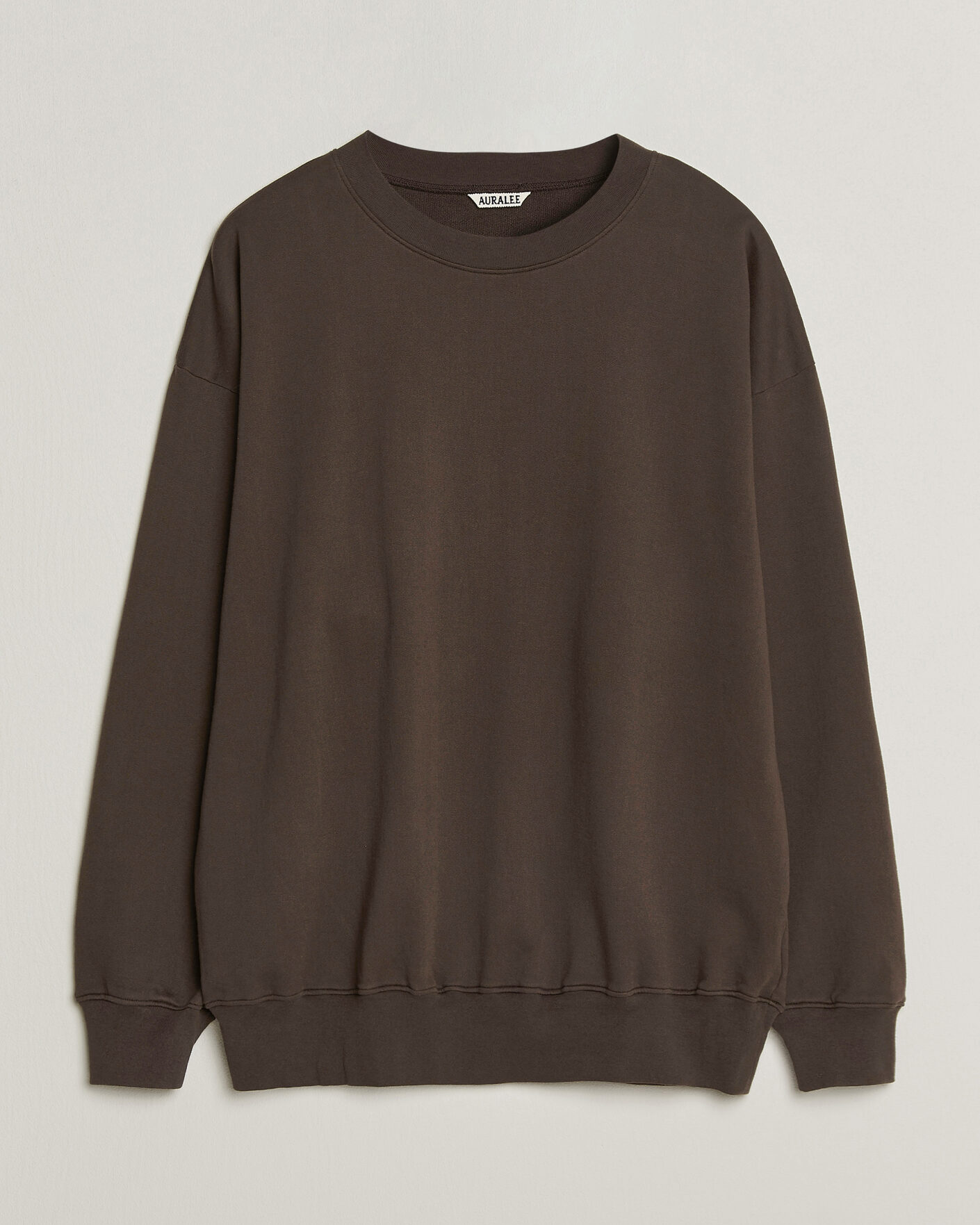 Uomini | Maglieria | Auralee | Super High Gauge Sweat Pullover Dark Brown