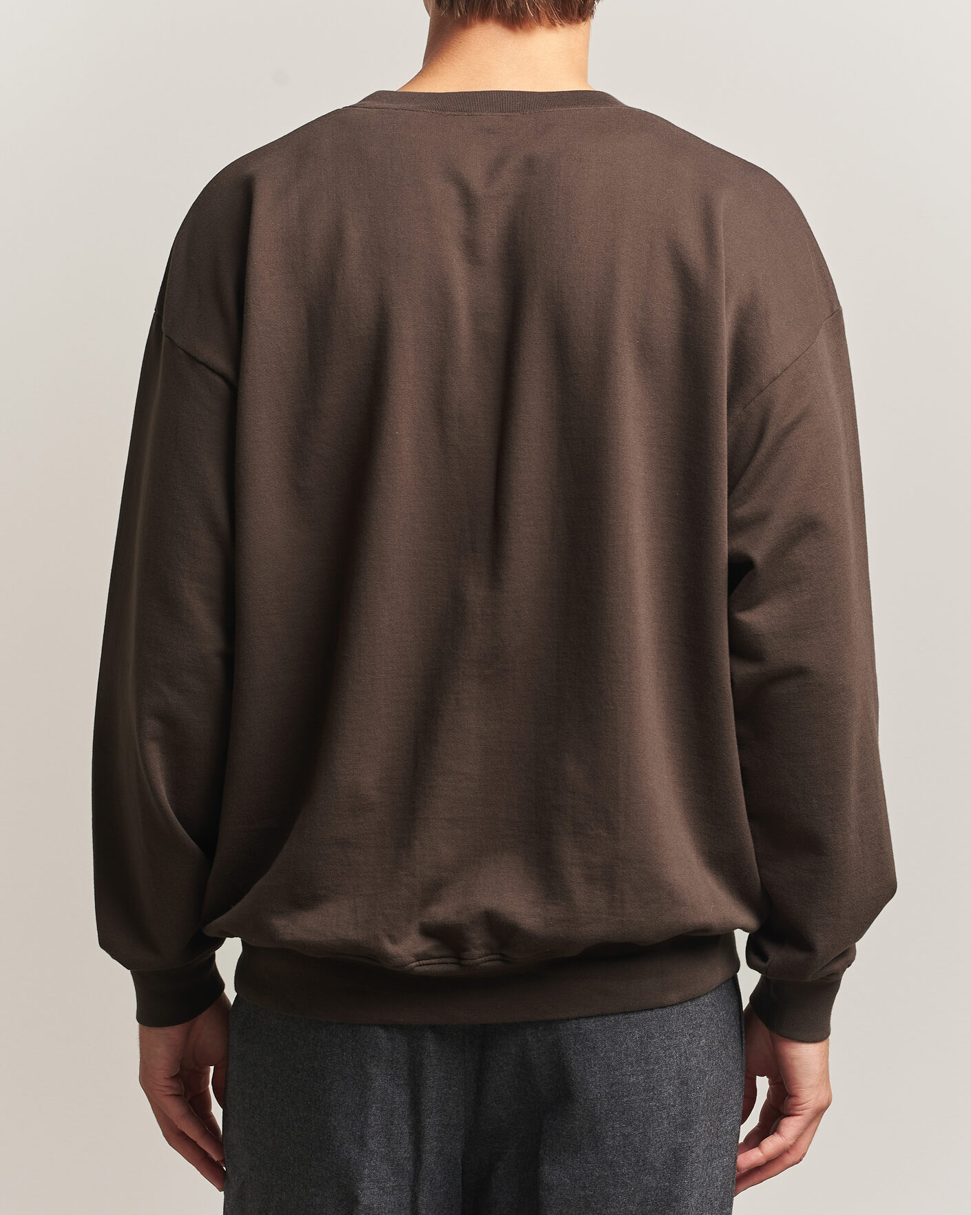 Uomini | Maglieria | Auralee | Super High Gauge Sweat Pullover Dark Brown