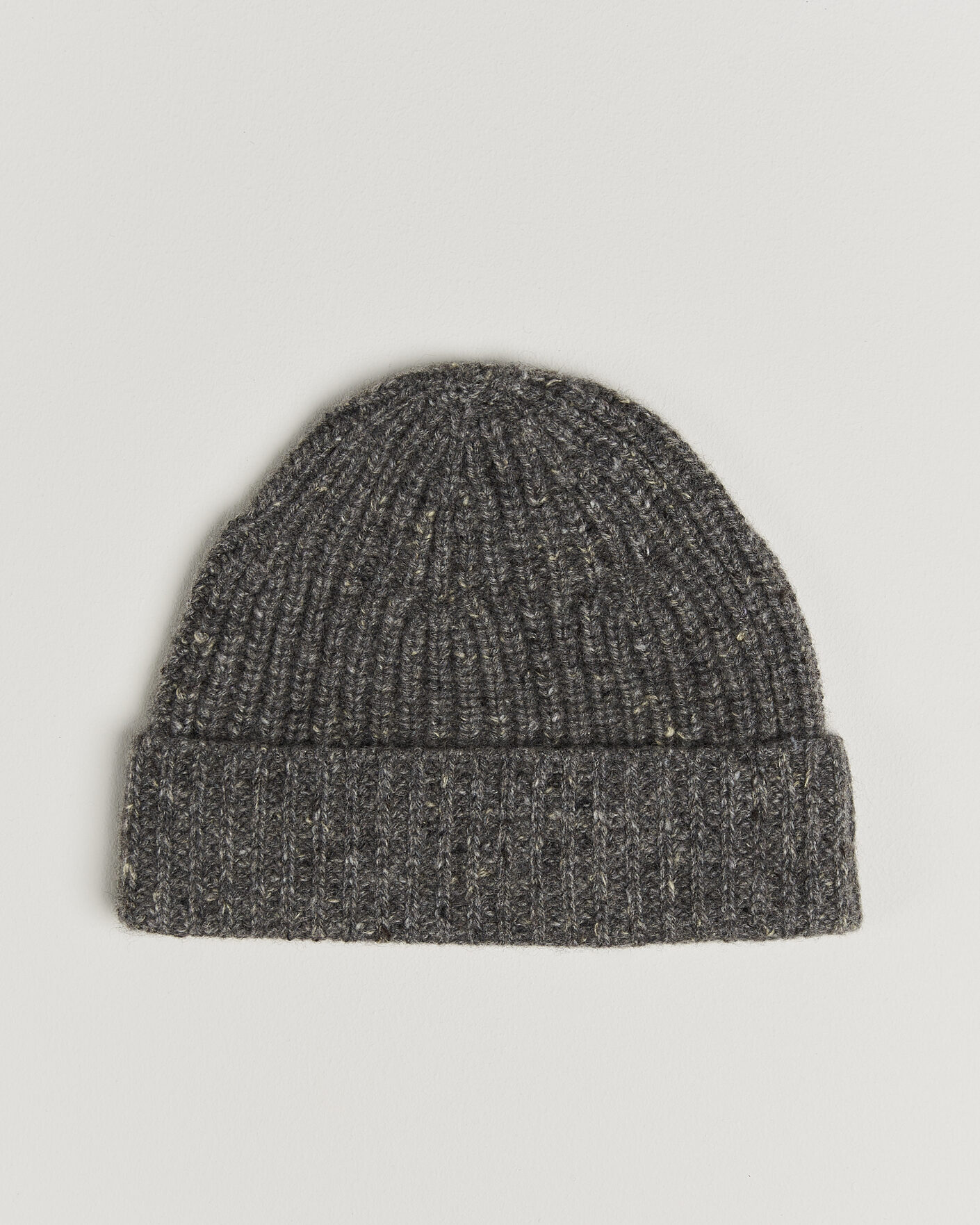 Uomini | Berretti | Auralee | Cashmere Nep Knit Cap Mix Gray