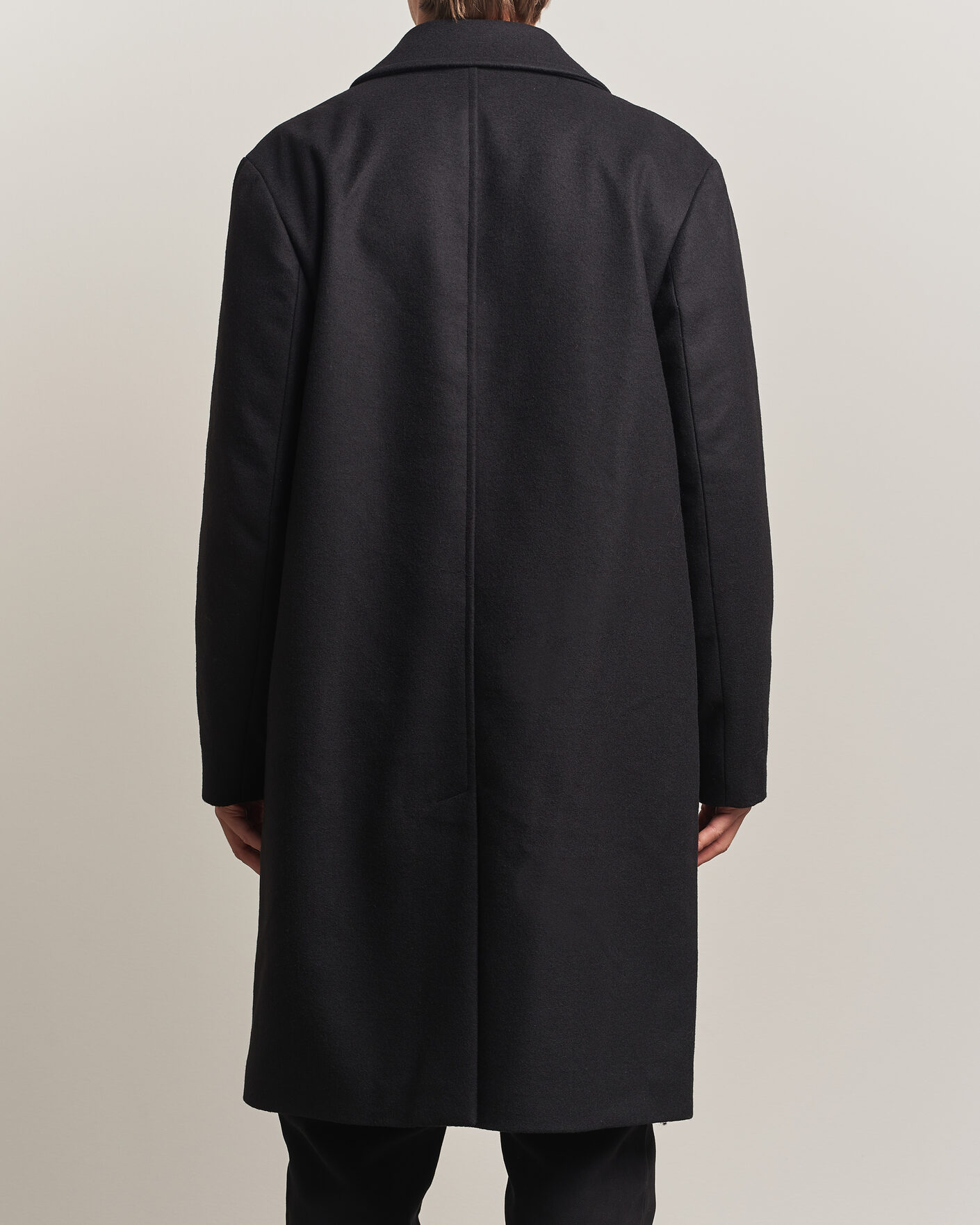Uomini | Giacche | A Day's March | Shamrock Wool Car Coat Black