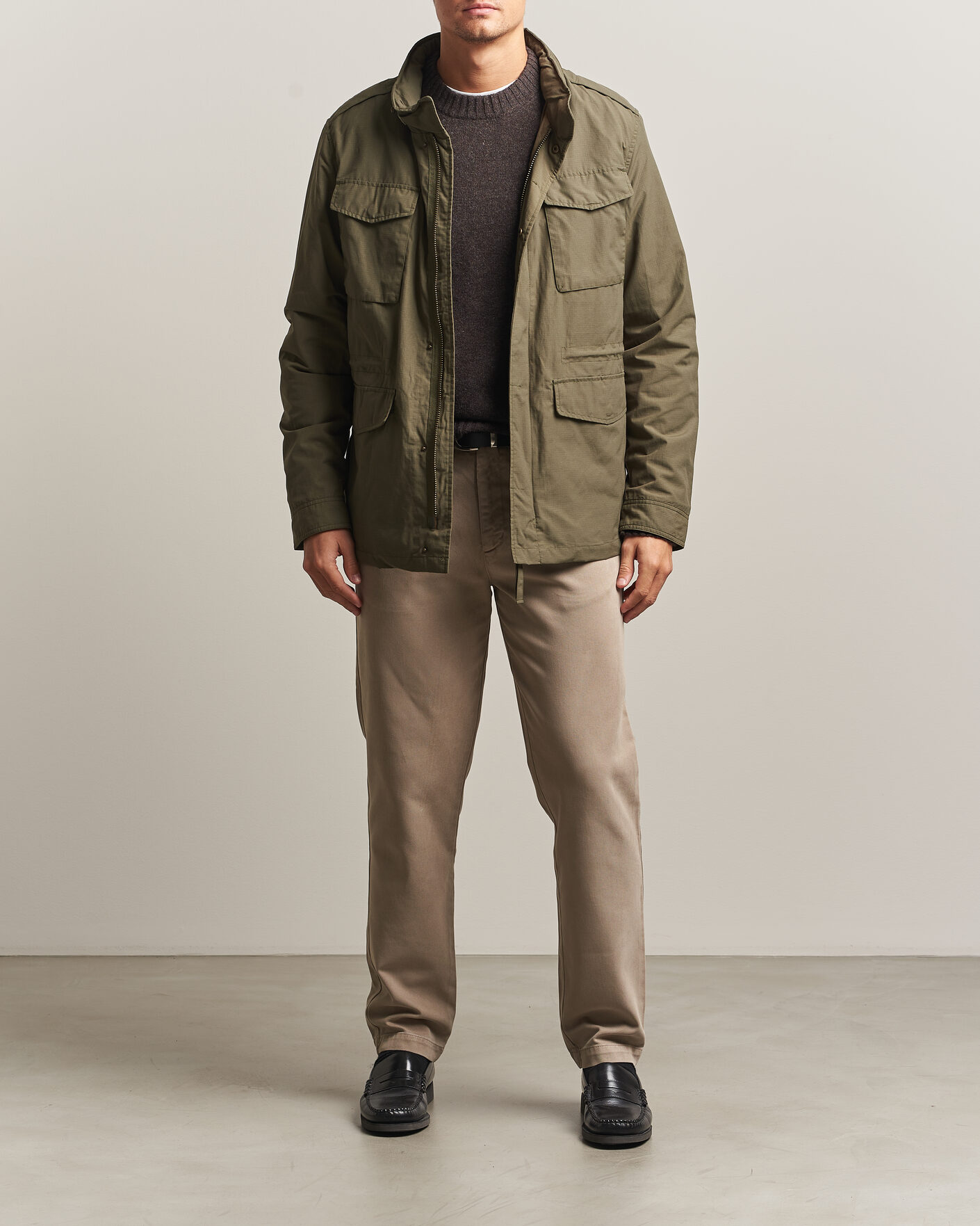 Uomini | Giacche | A Day's March | Barnett M65 Jacket Olive