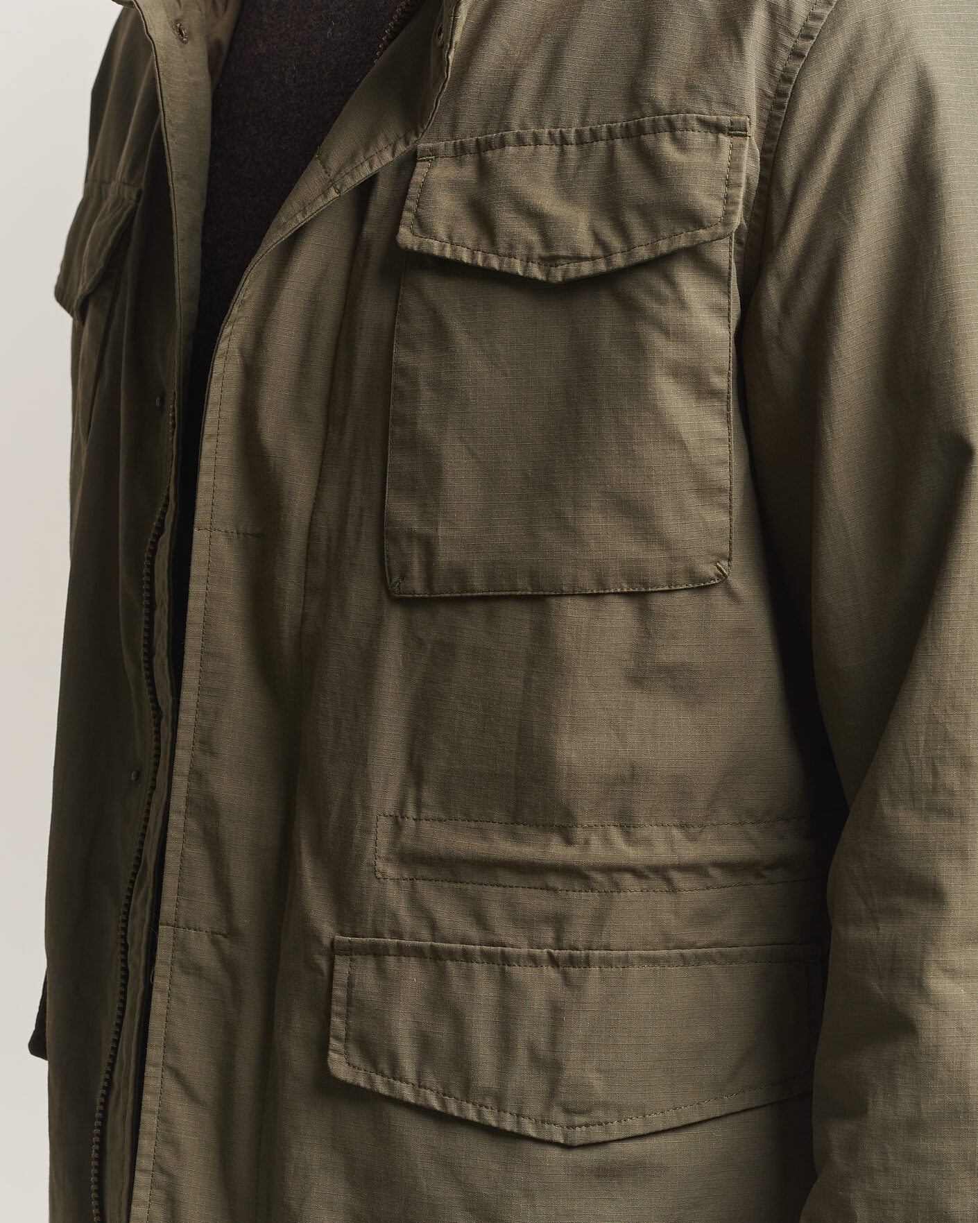 Uomini | Giacche | A Day's March | Barnett M65 Jacket Olive