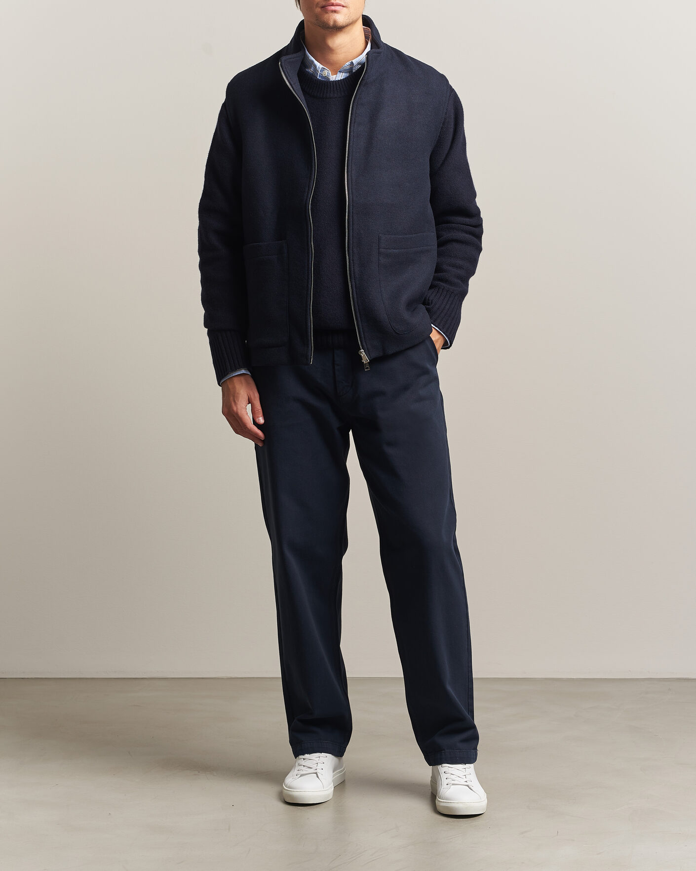 Uomini | Gilet | A Day's March | Canora Lined Wool Vest Navy
