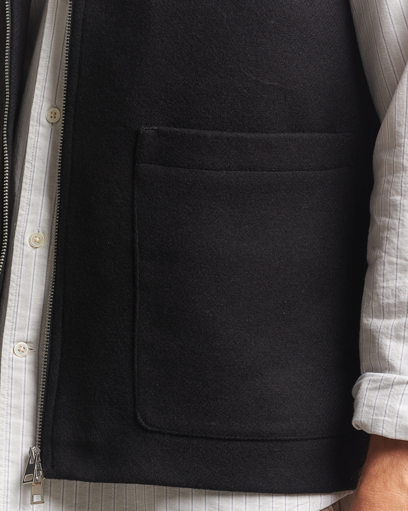 Uomini | Gilet | A Day's March | Canora Lined Wool Vest Black