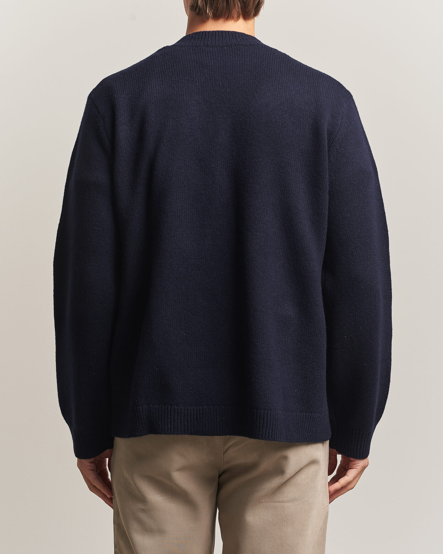 Uomini | Maglieria | A Day's March | Jarrow Lambswool Cardigan Navy