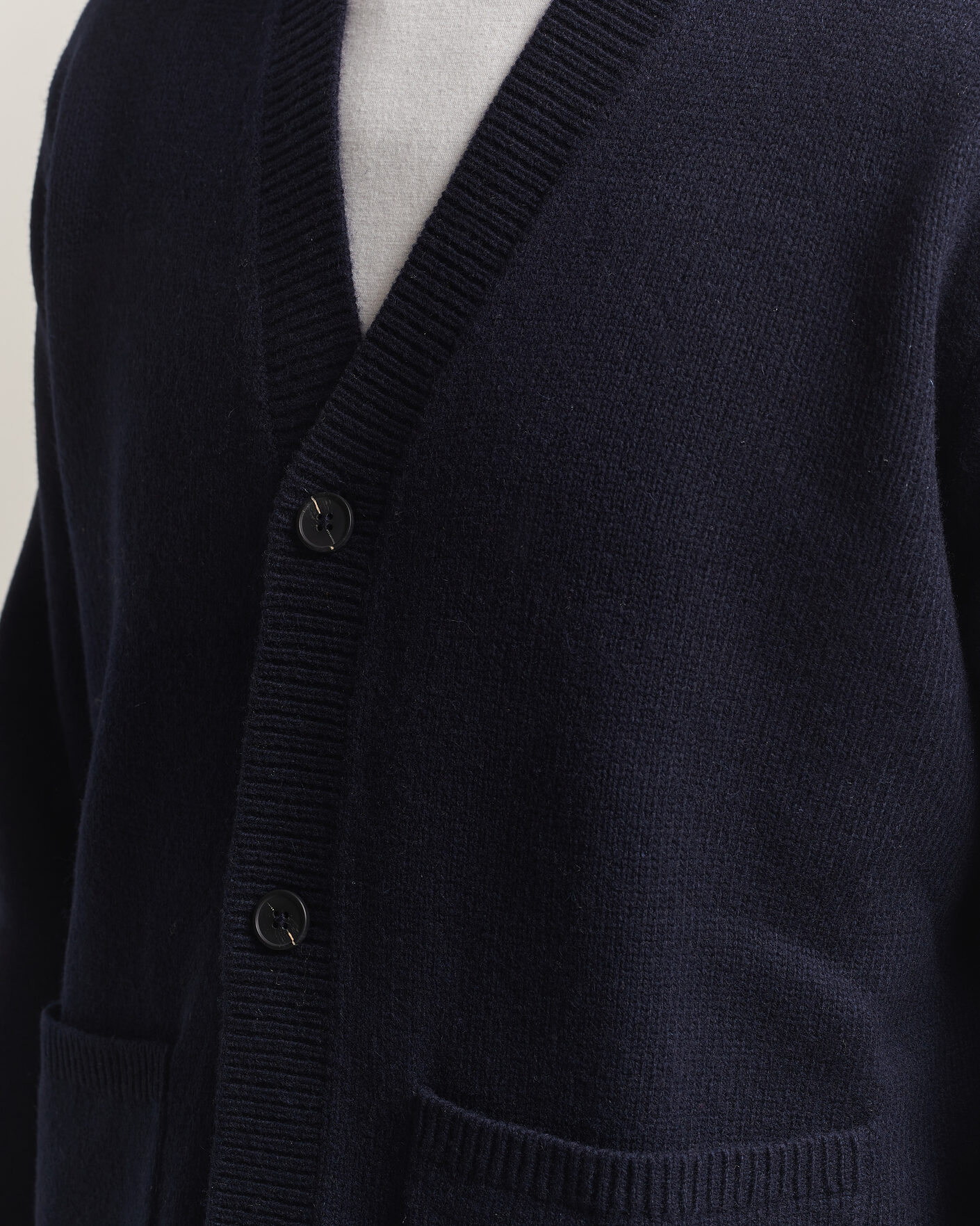 Uomini | Maglieria | A Day's March | Jarrow Lambswool Cardigan Navy