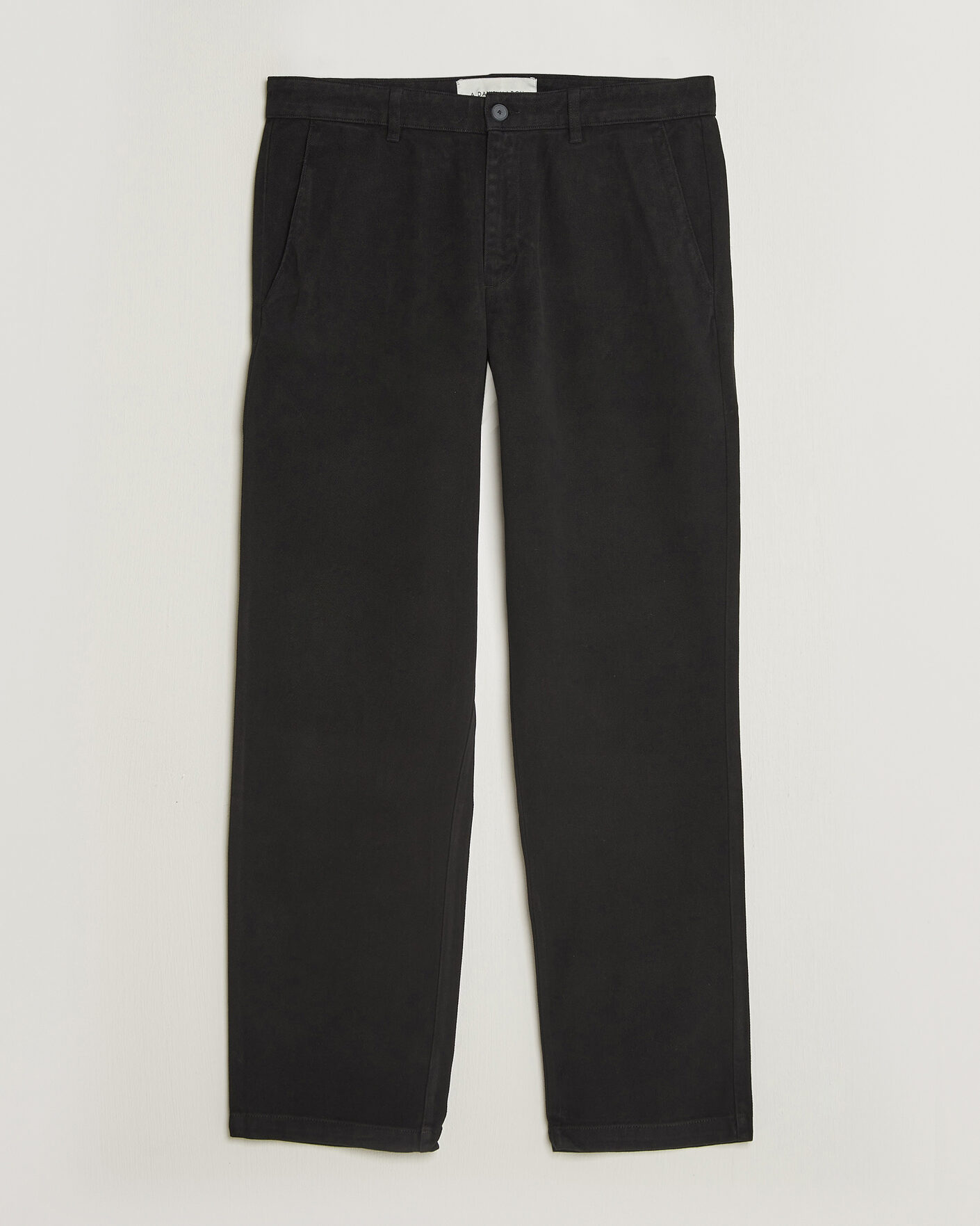 Uomini | Pantaloni | A Day's March | Miller Cotton/Lyocell Trousers Black