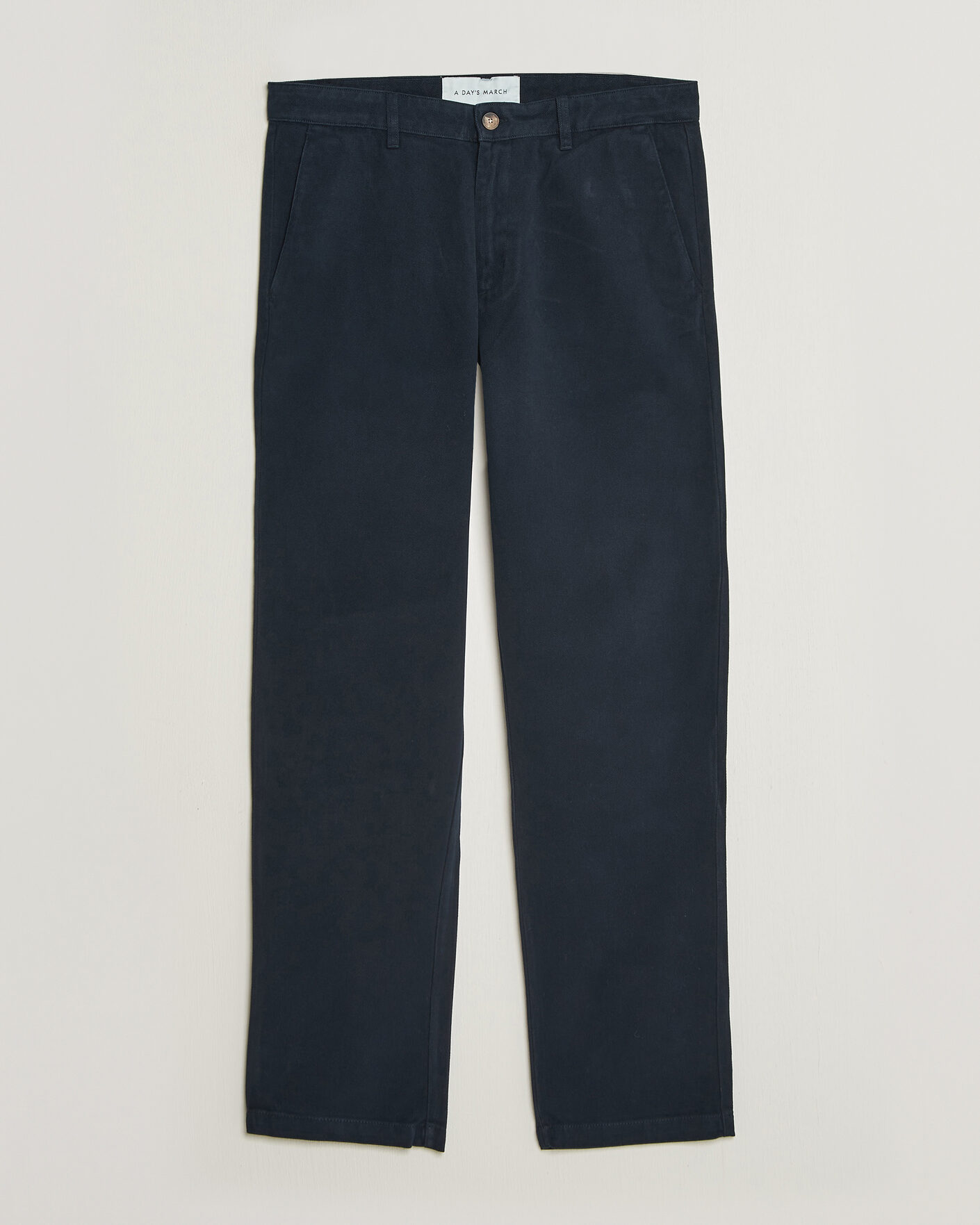 Uomini | Pantaloni | A Day's March | Miller Cotton/Lyocell Trousers Navy