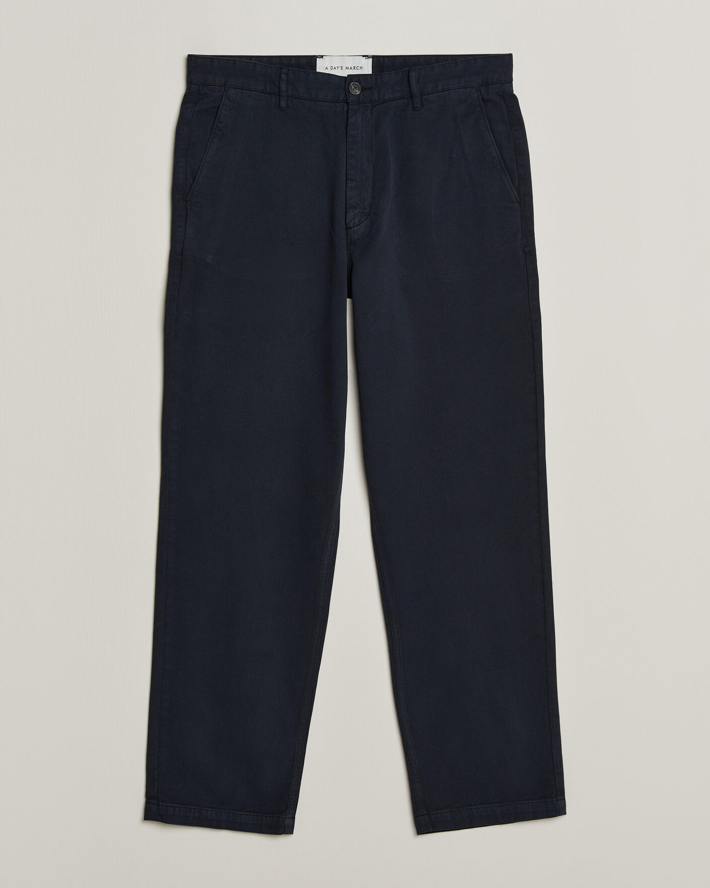 Uomini | Pantaloni | A Day's March | Redwood Cotton Chinos Navy