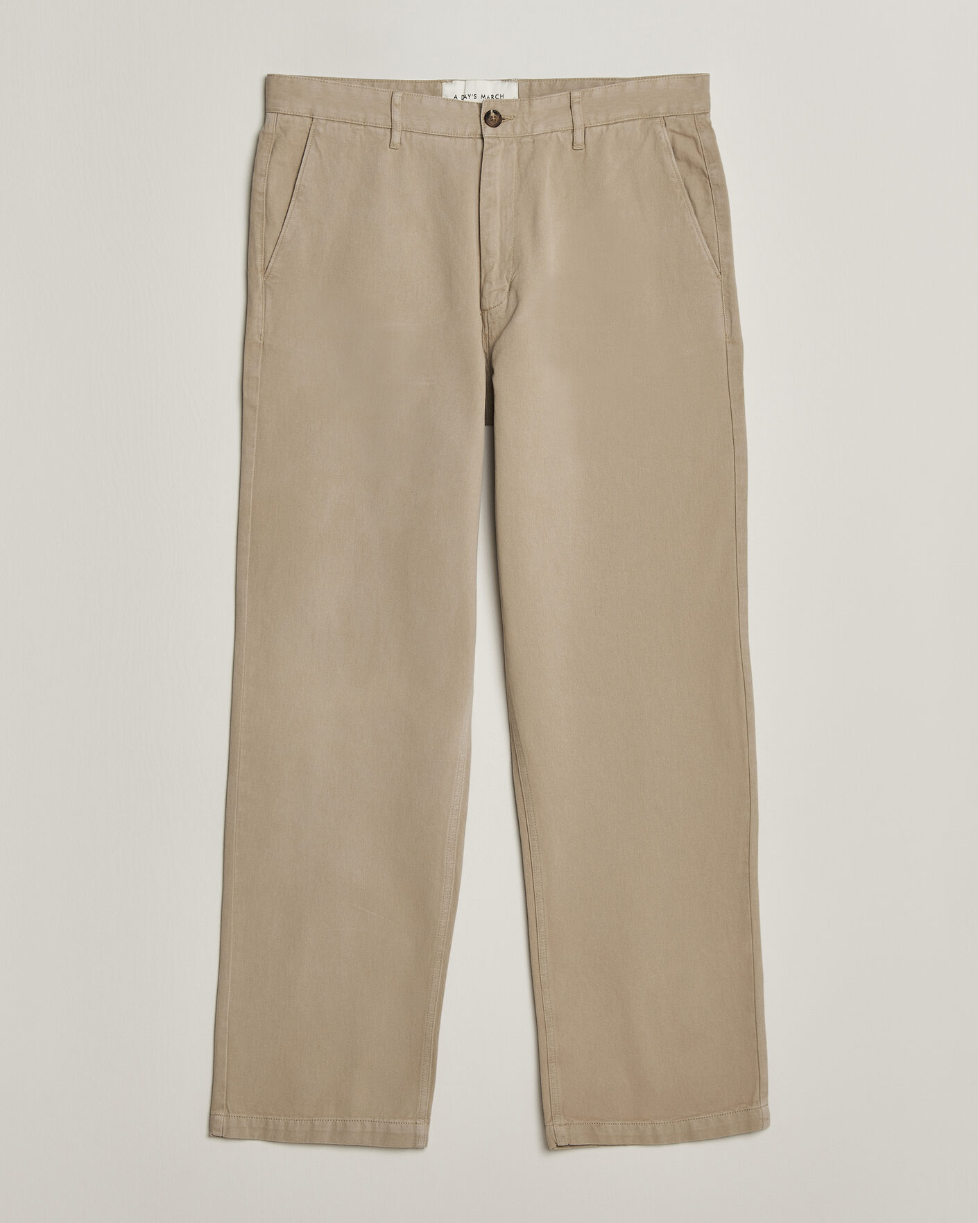 Uomini | Pantaloni | A Day's March | Redwood Cotton Chinos Khaki