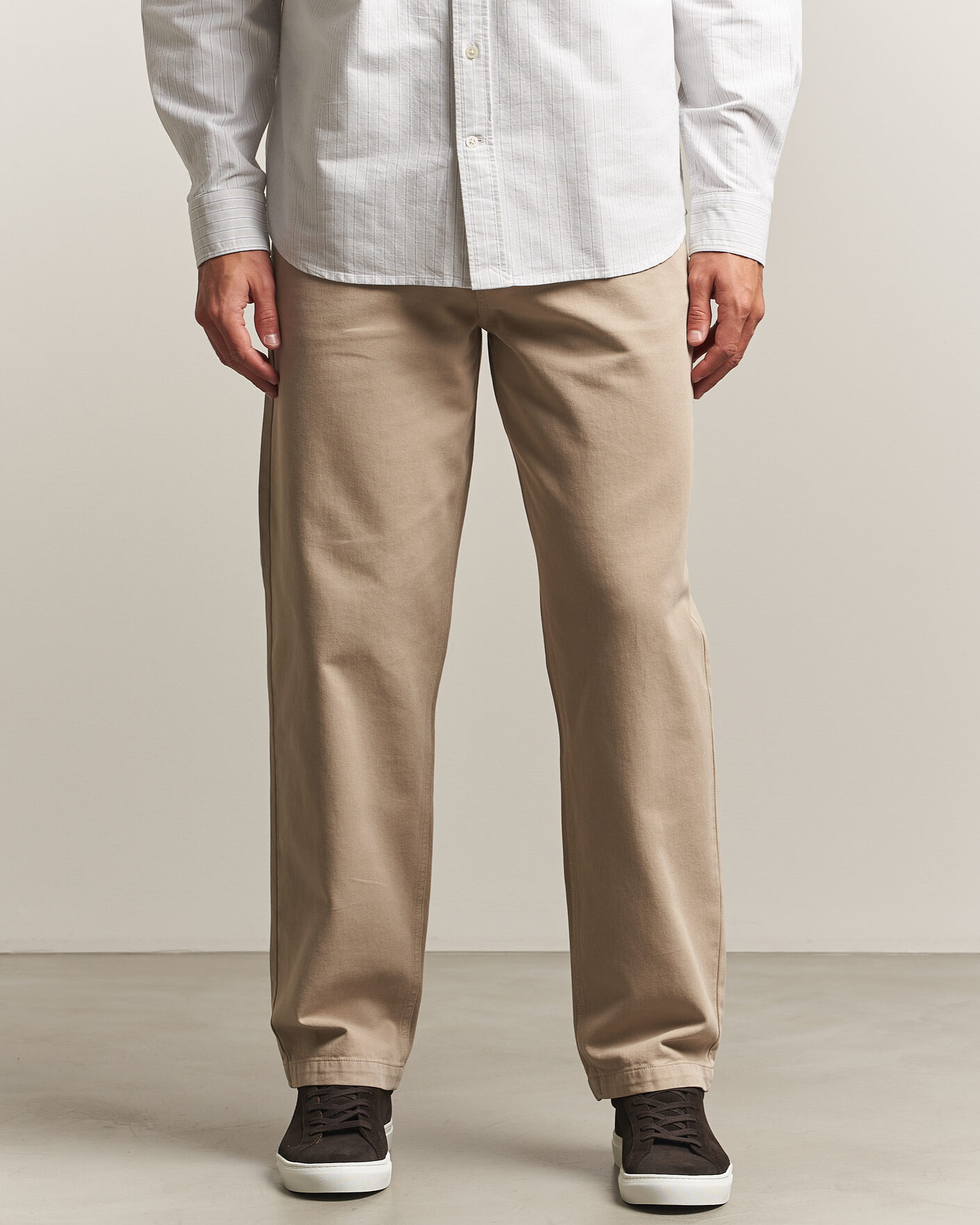 Uomini | Pantaloni | A Day's March | Redwood Cotton Chinos Khaki
