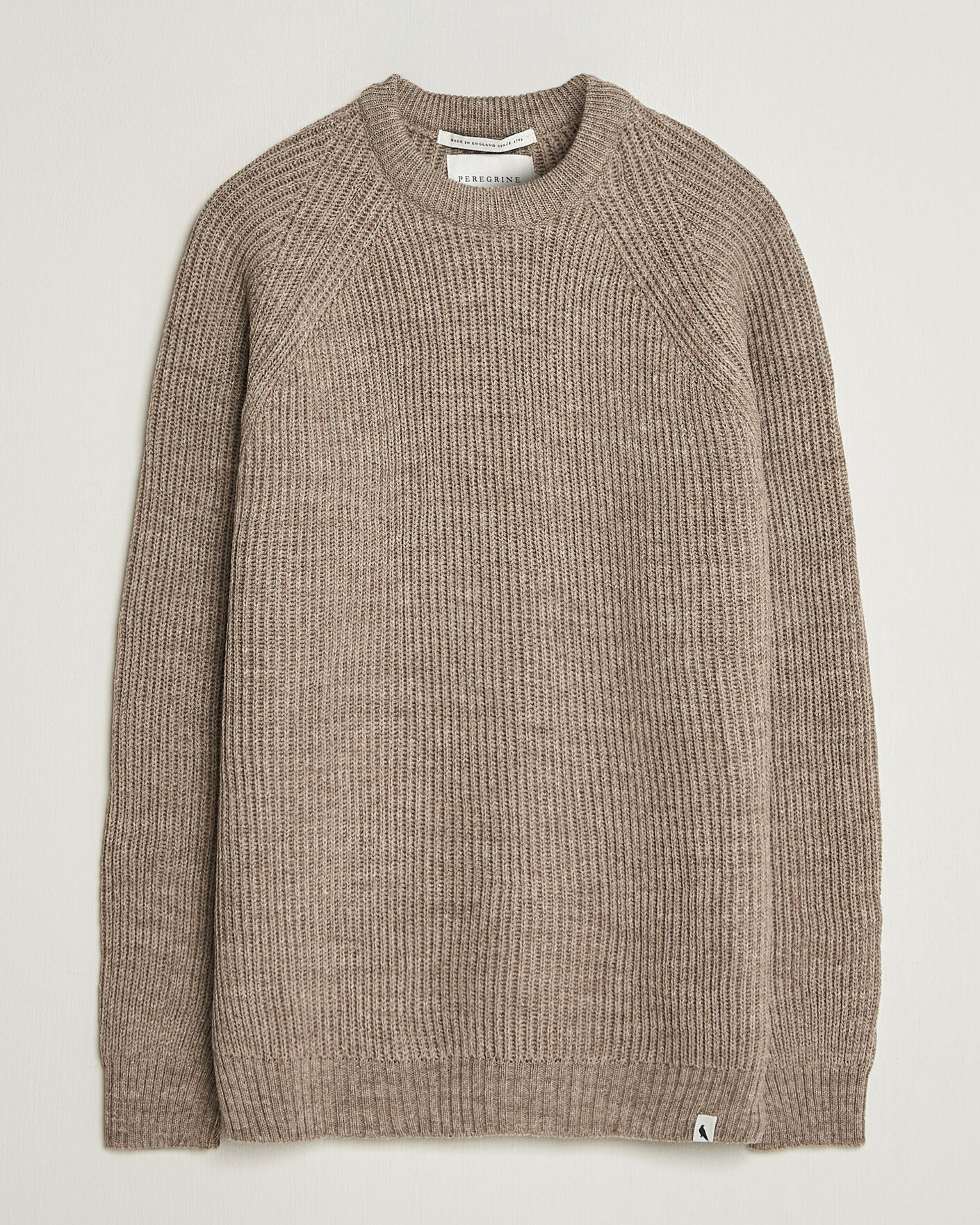 Uomini | Maglieria | Peregrine | Ford Knitted Wool Jumper Light Brown