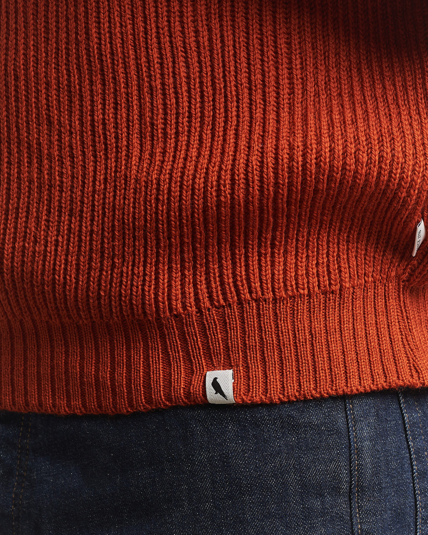Uomini | Maglieria | Peregrine | Ford Knitted Wool Jumper Orange